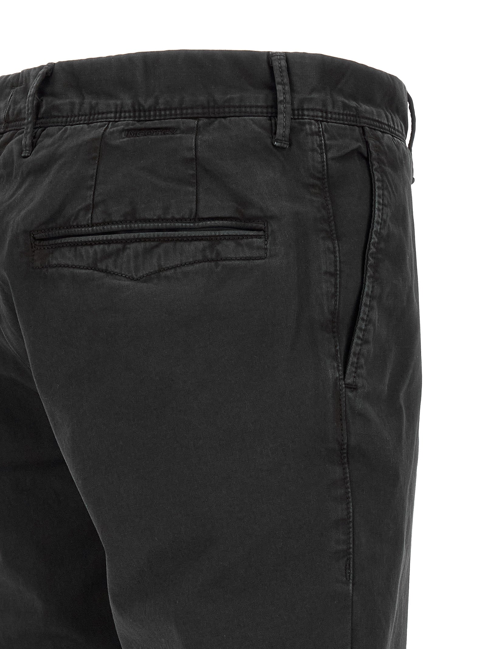 Incotex Black Cotton Casual Men's Pants