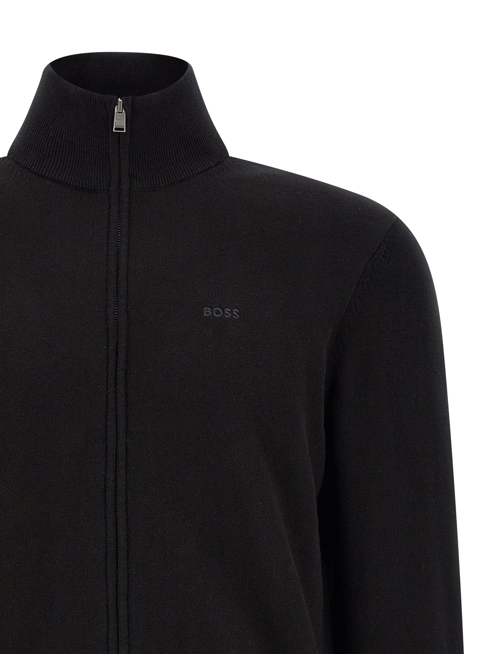 Hugo Boss Black Cotton Men's Cardigan