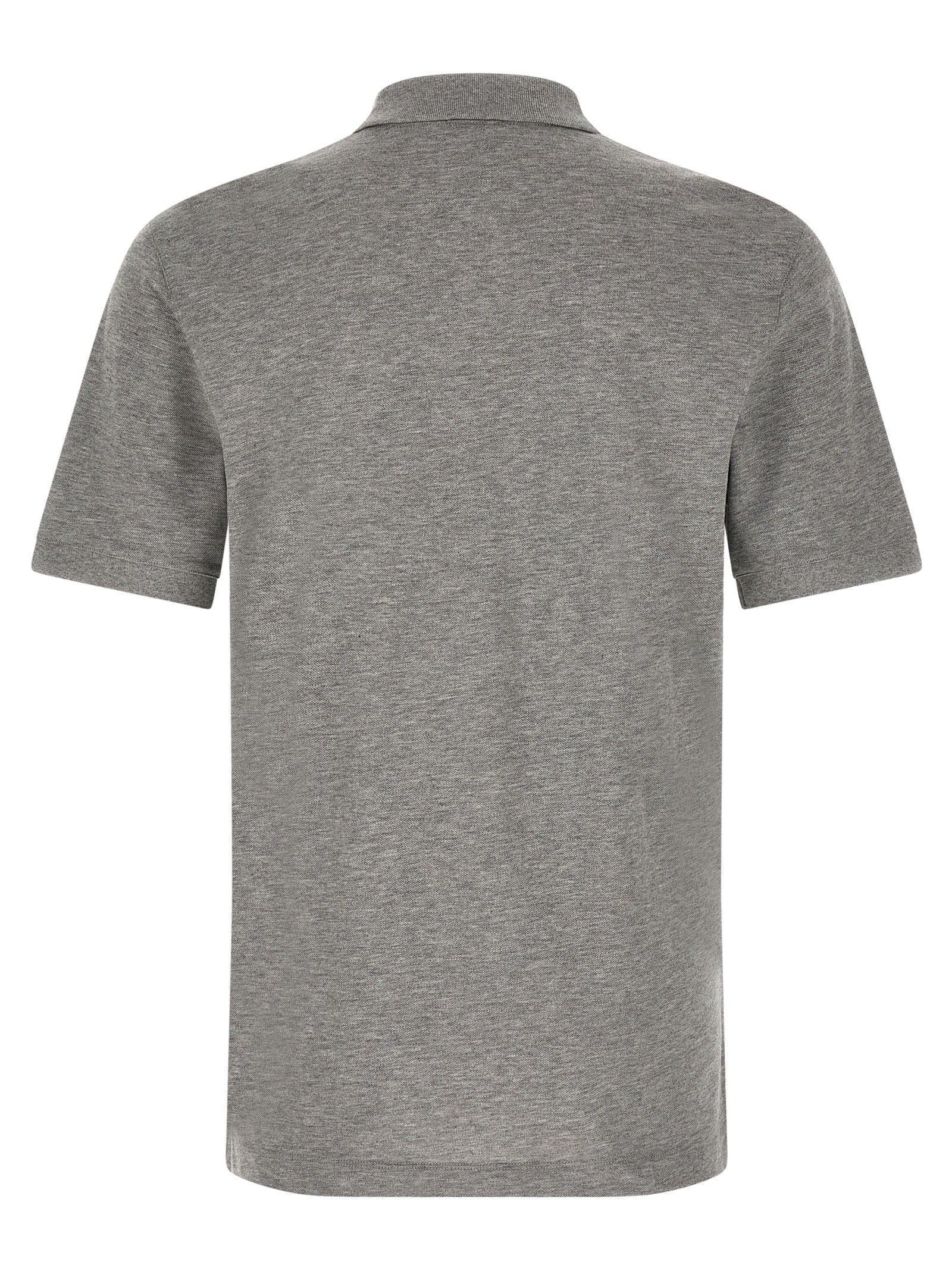 Hugo Boss Gray Cotton Polo Men's Shirt