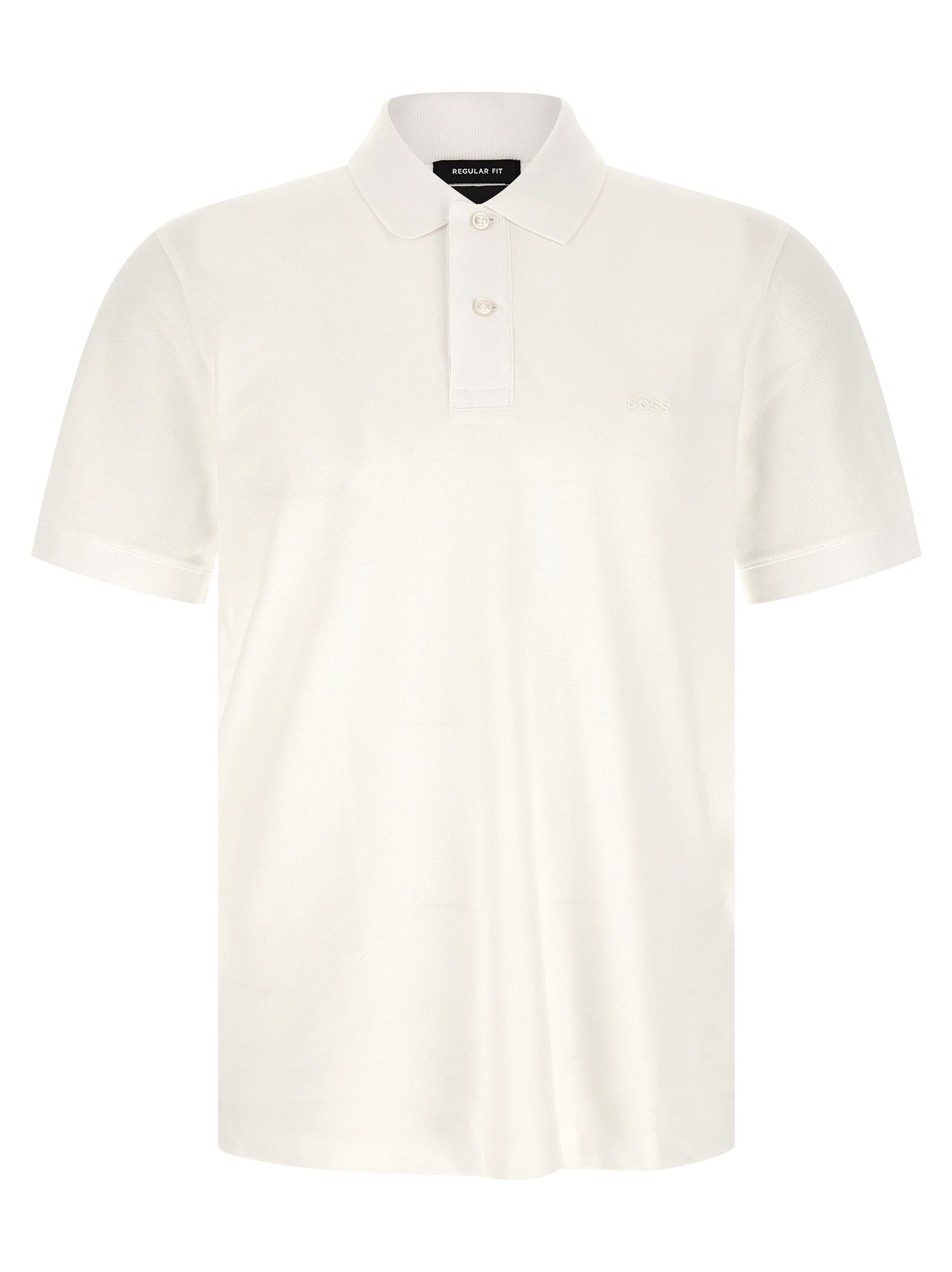 Hugo Boss White Cotton Polo Men's Shirt