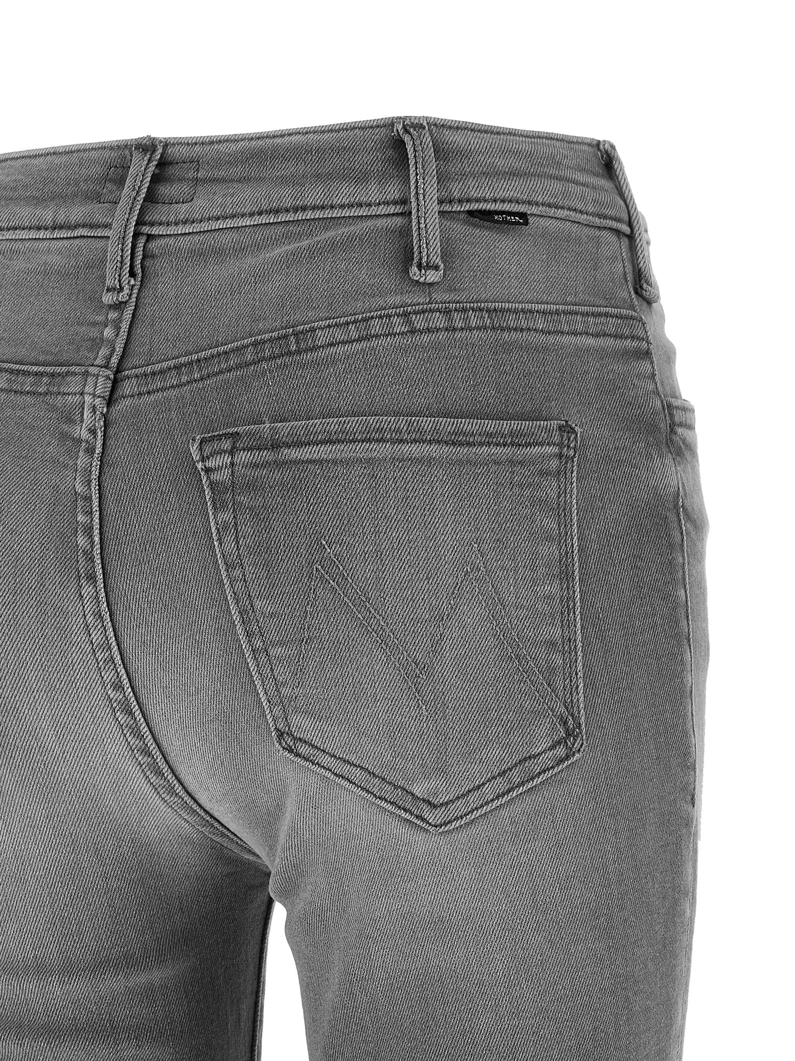 Mother Denim Gray Cotton Skinny Women's Jeans