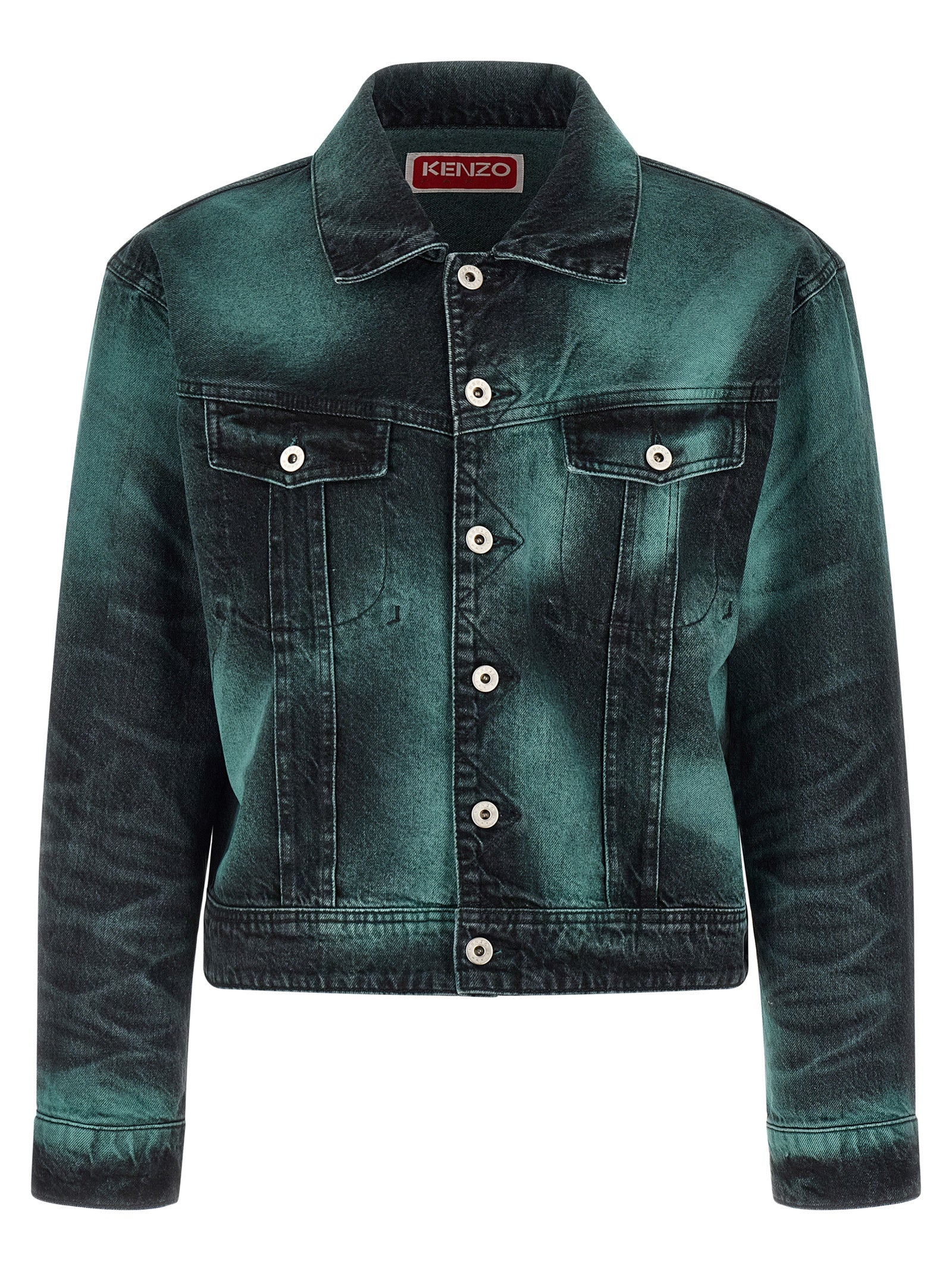 Kenzo Gray Cotton Denim Men's Jacket