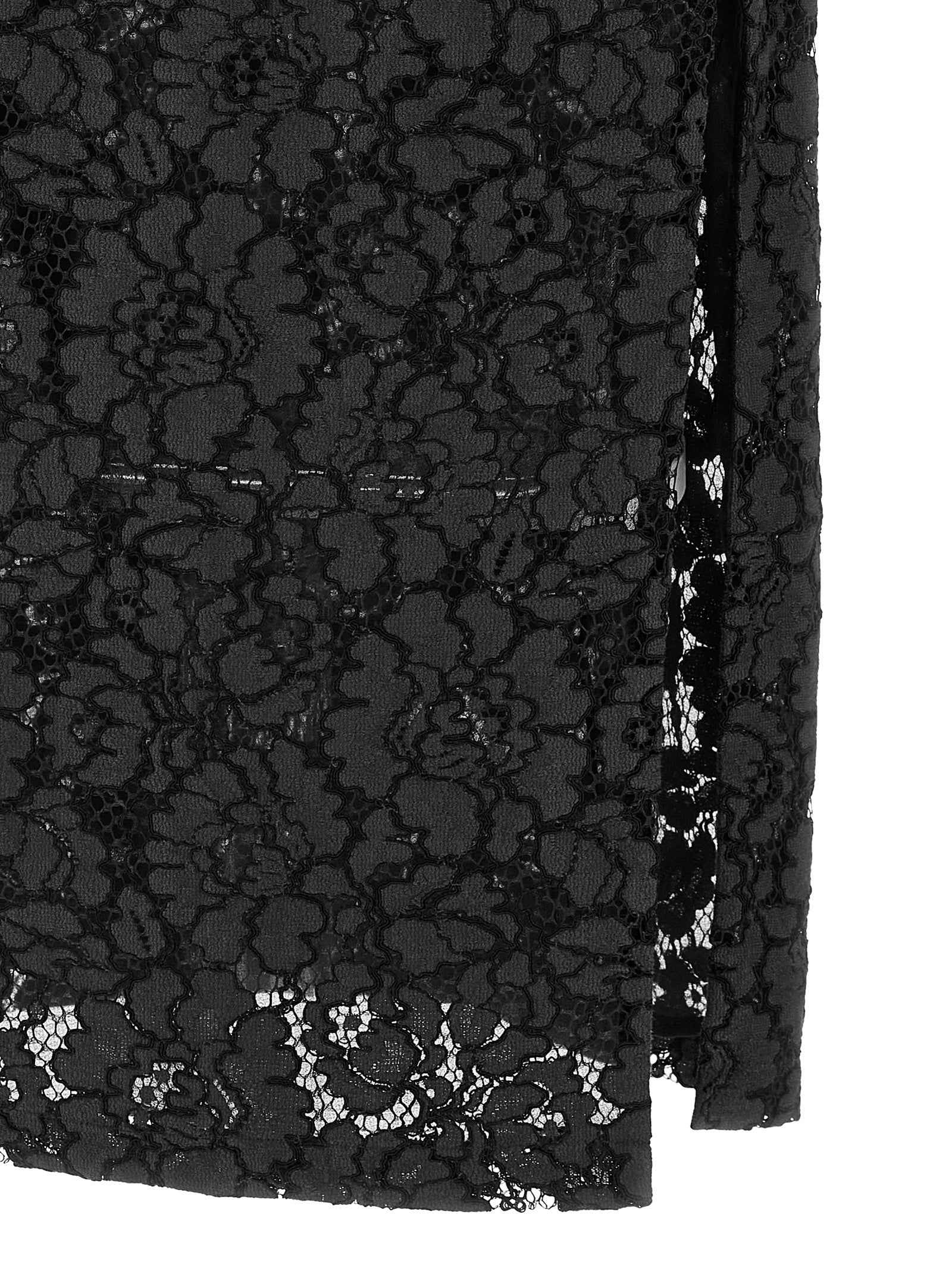 PINKO Black Cotton Midi Women's Dress