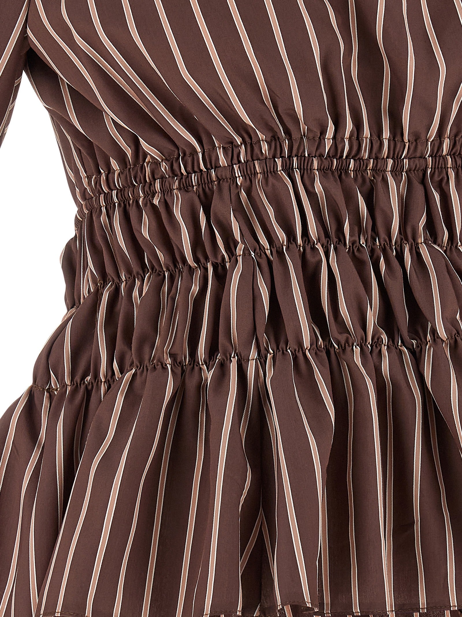 PINKO Brown Viscose Pattern Women's Shirt