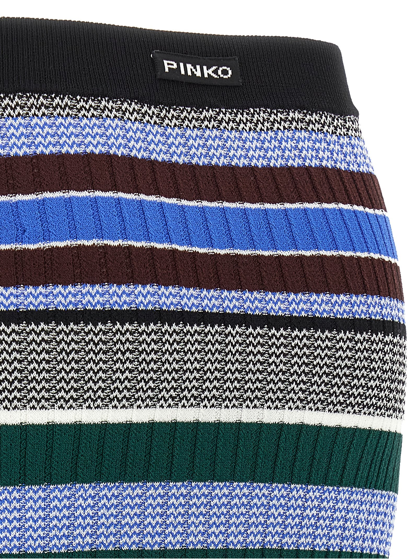 PINKO Multicolor Viscose Midi Women's Skirt