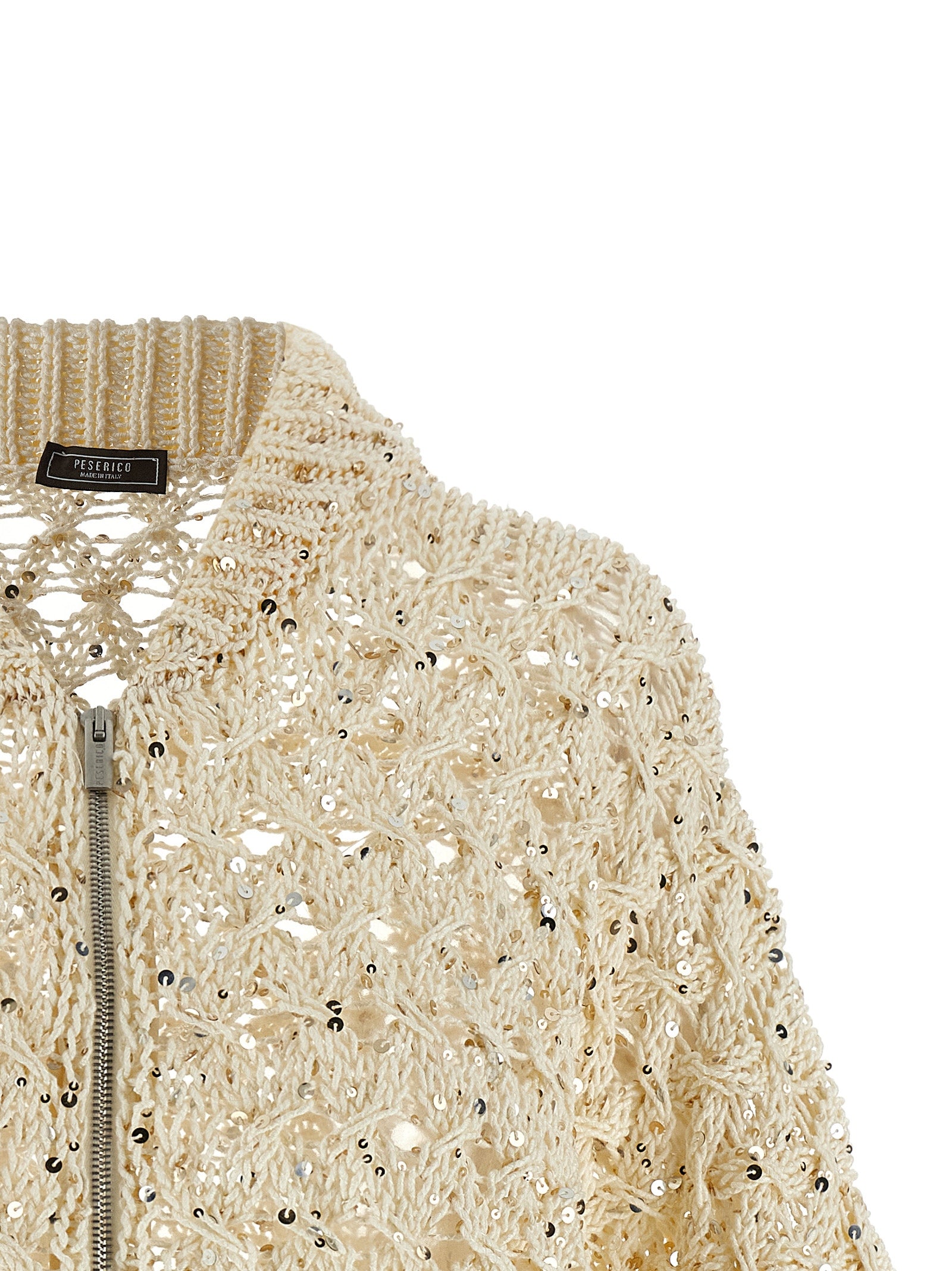 Peserico Beige Cotton Women's Cardigan