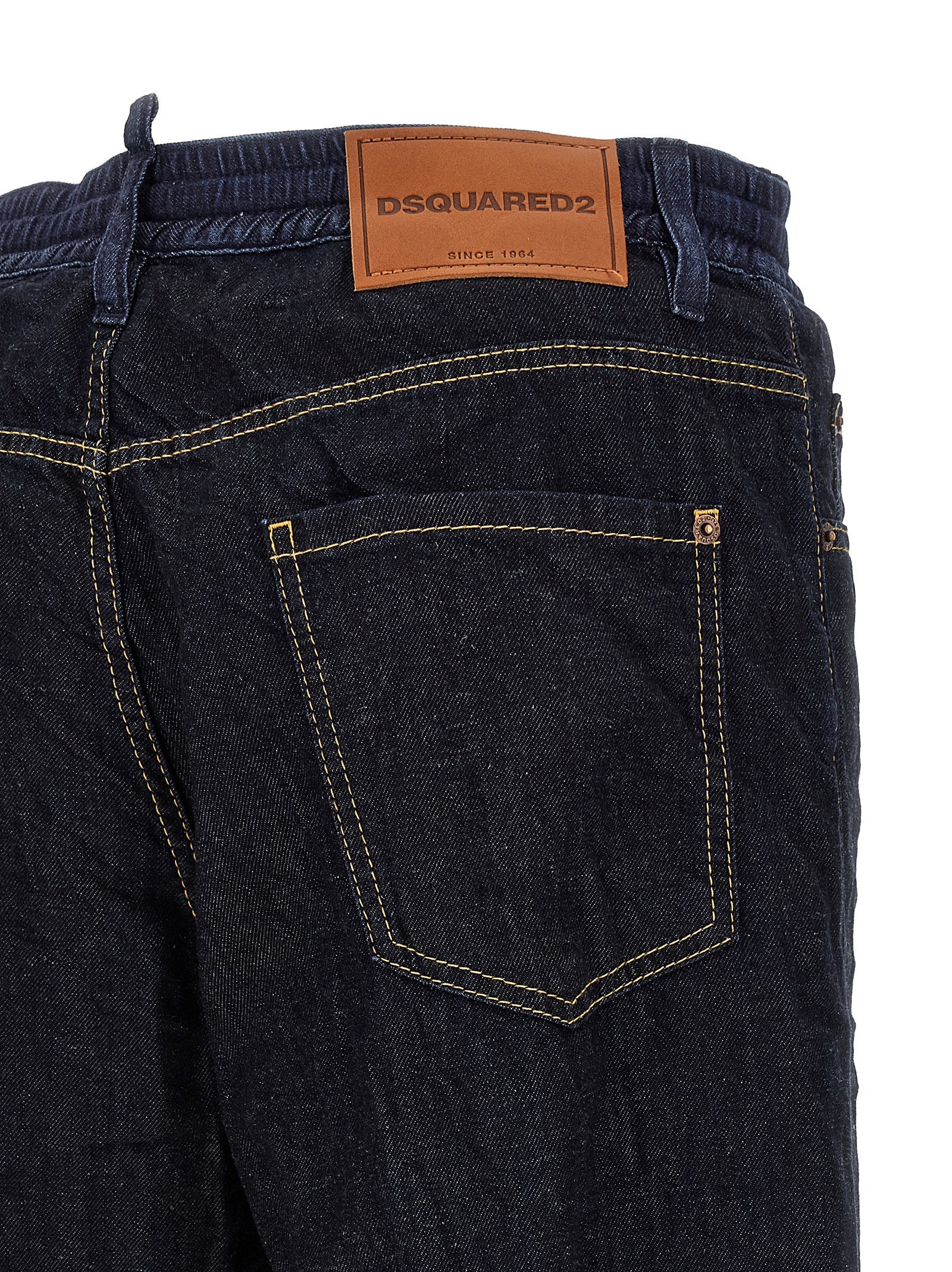 Dsquared² Blue Cotton Straight-Leg Men's Jeans