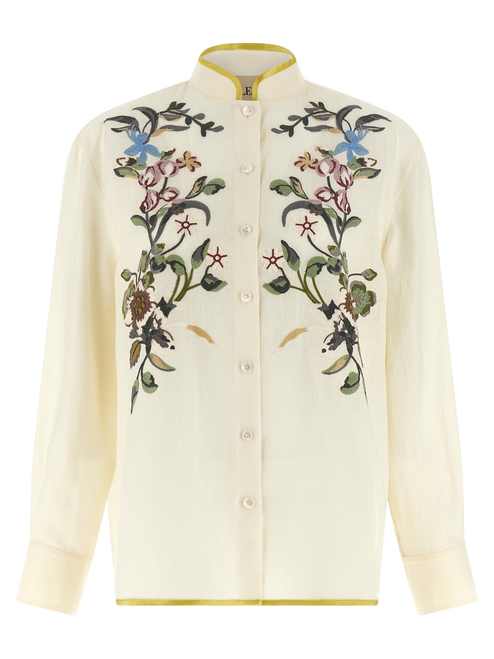 Valentino Garavani Beige Linen Women's Blouse