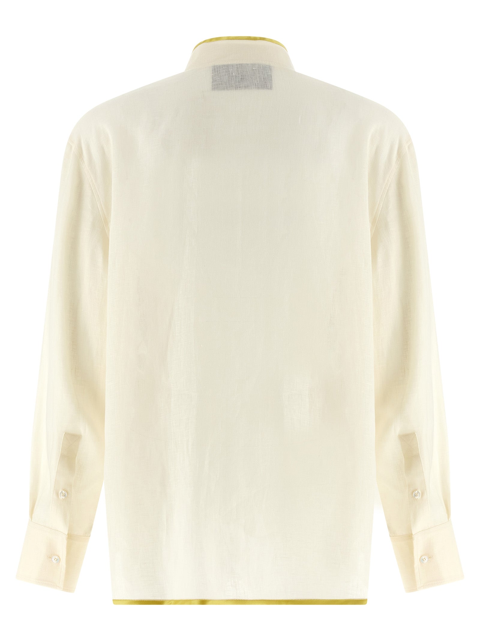 Valentino Garavani Beige Linen Women's Blouse