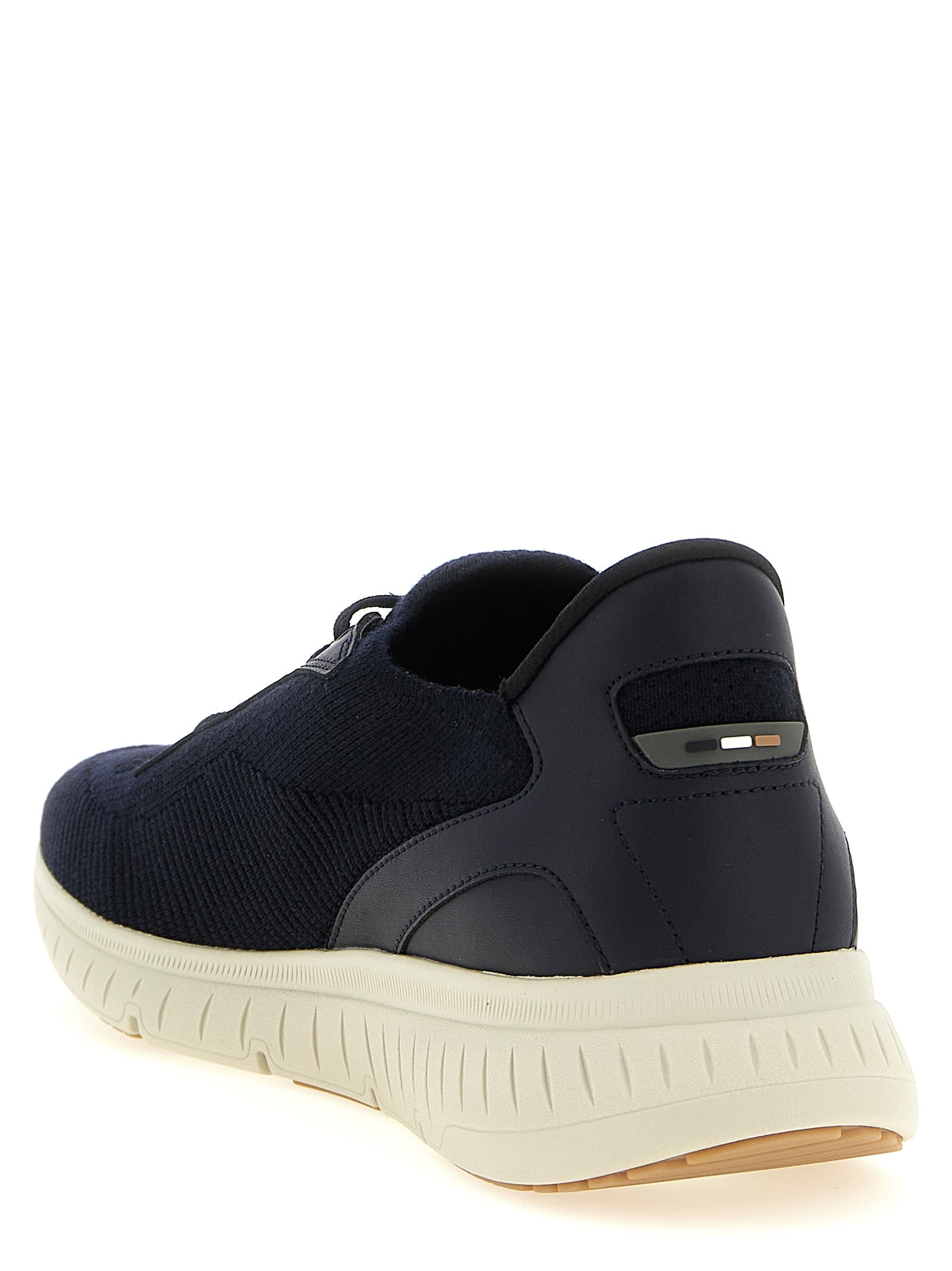 Hugo Boss Blue Cowhide Athletic Men's Sneakers