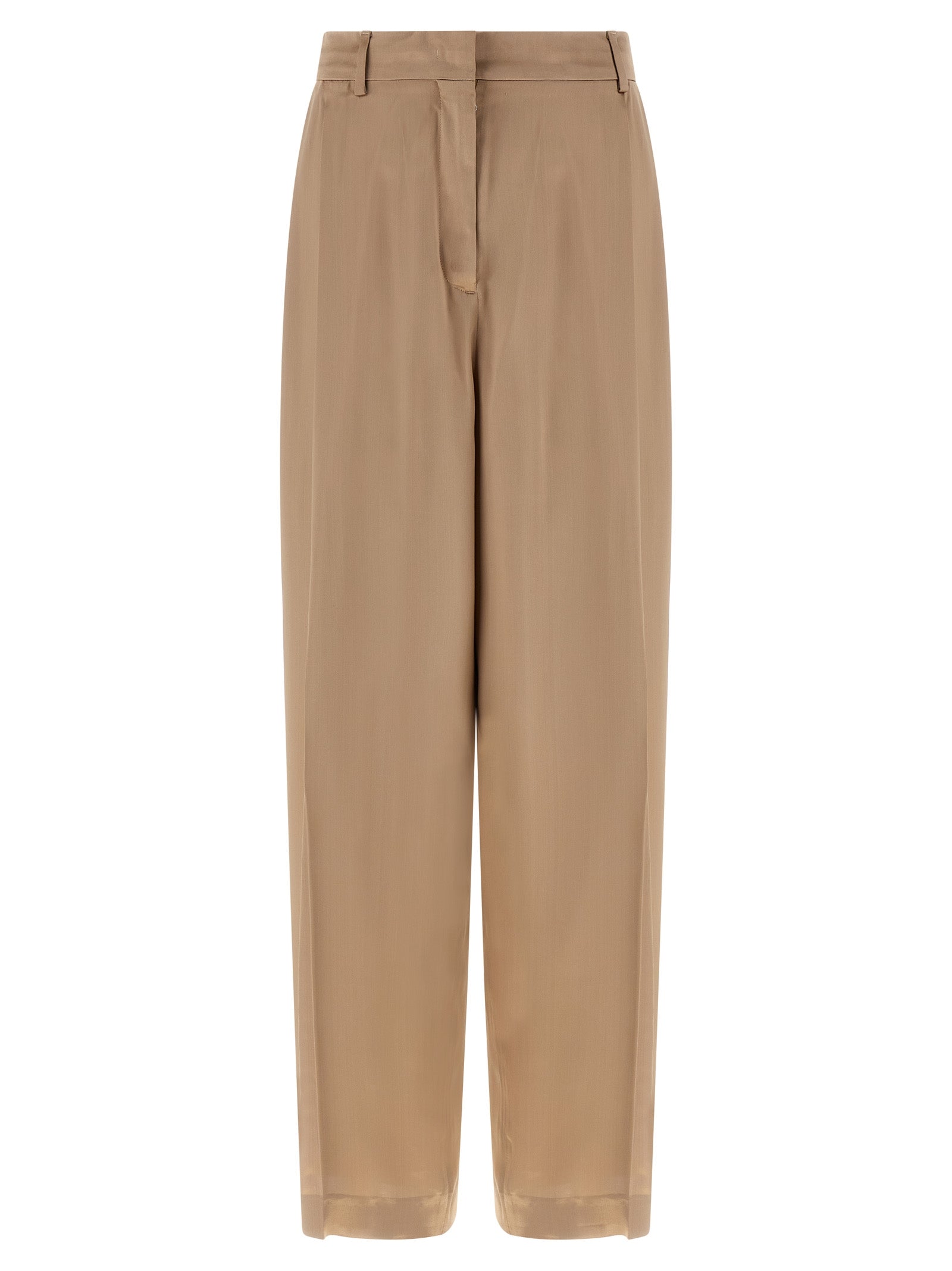 Fabiana Filippi Beige Viscose Casual Women's Pants