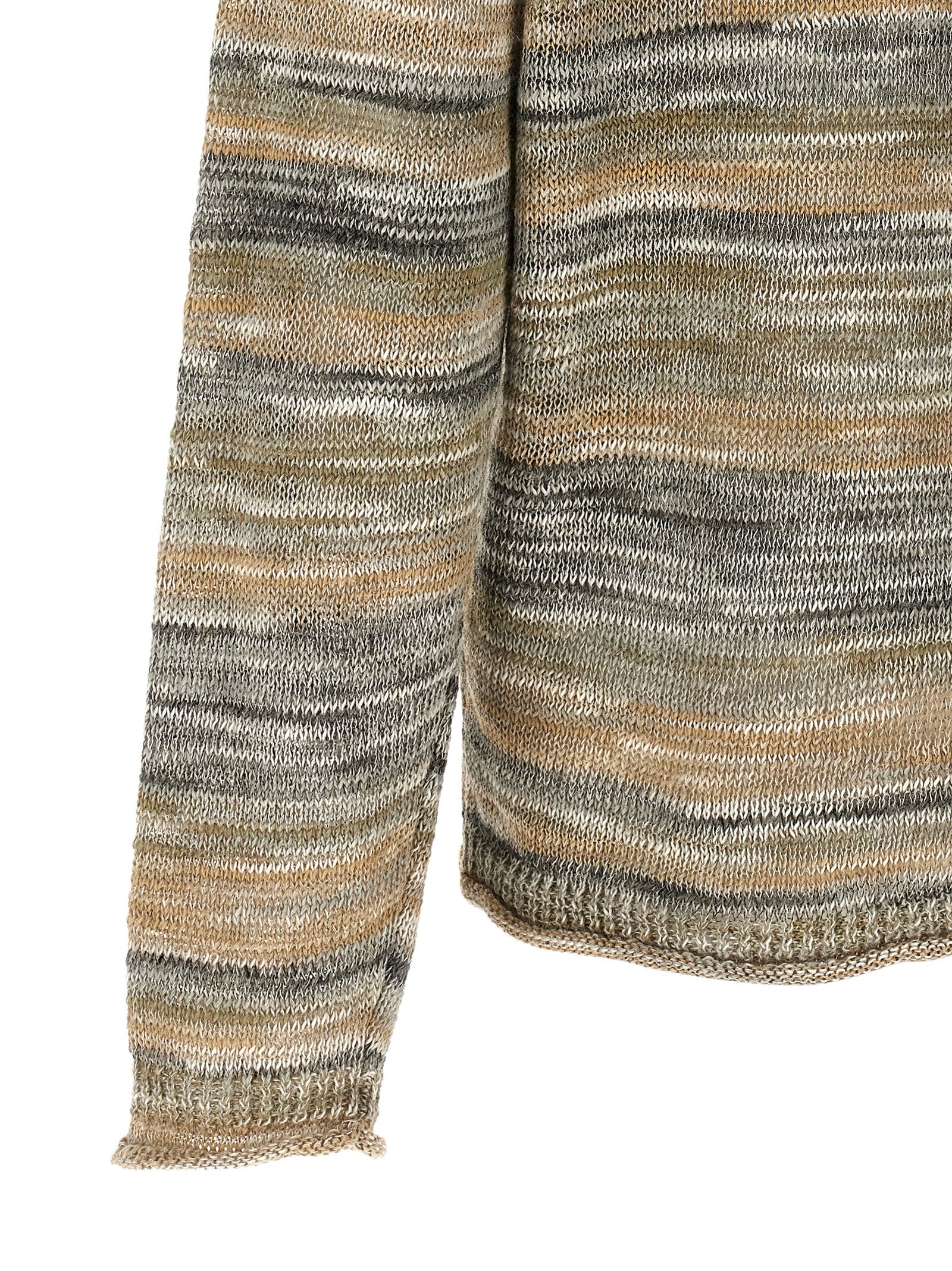 Roberto Collina Gray Linen Men's Cardigan
