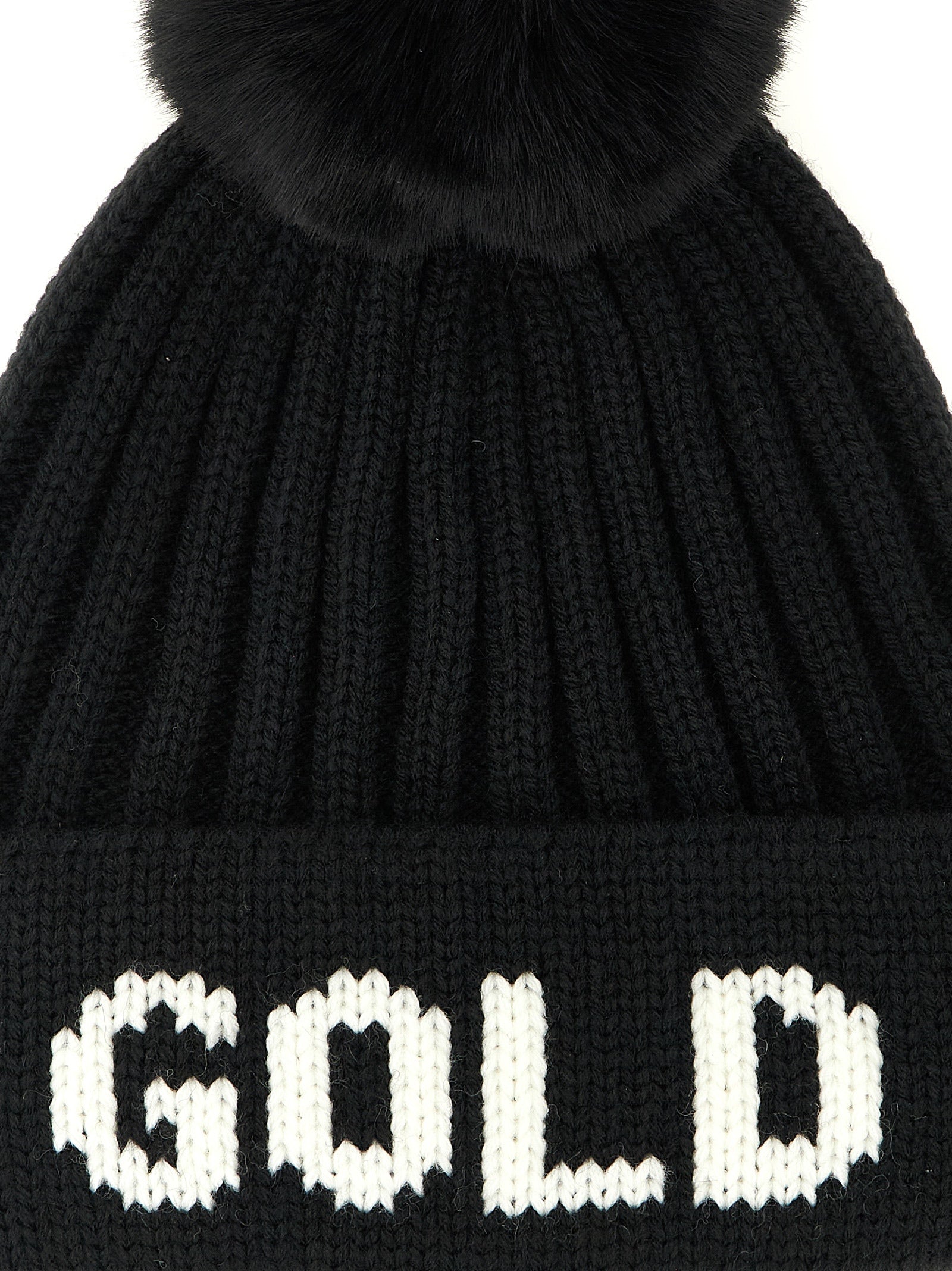 GOLDBERGH Black Marabou Women's Beanie
