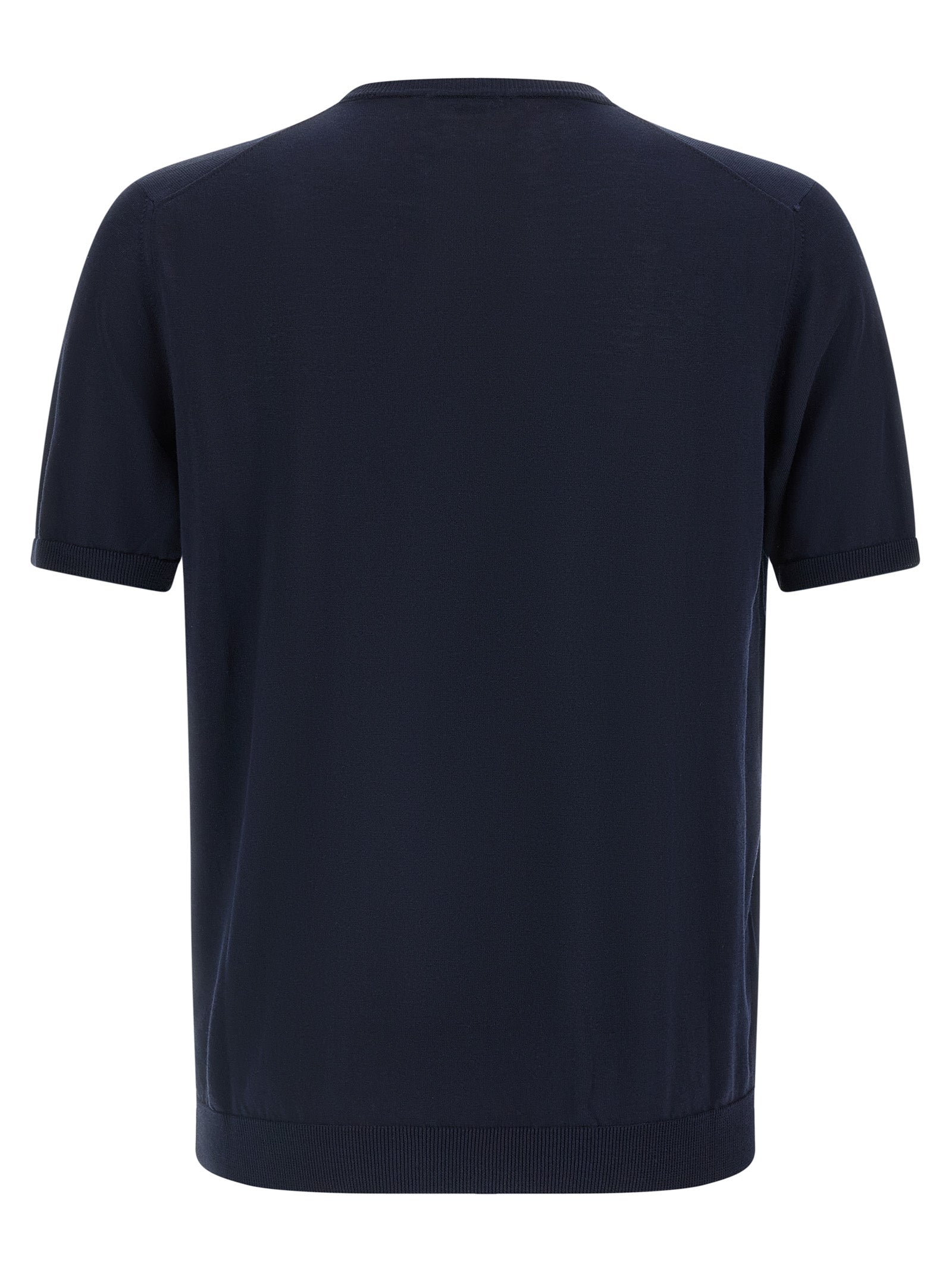Roberto Collina Blue Cotton Men's Cardigan