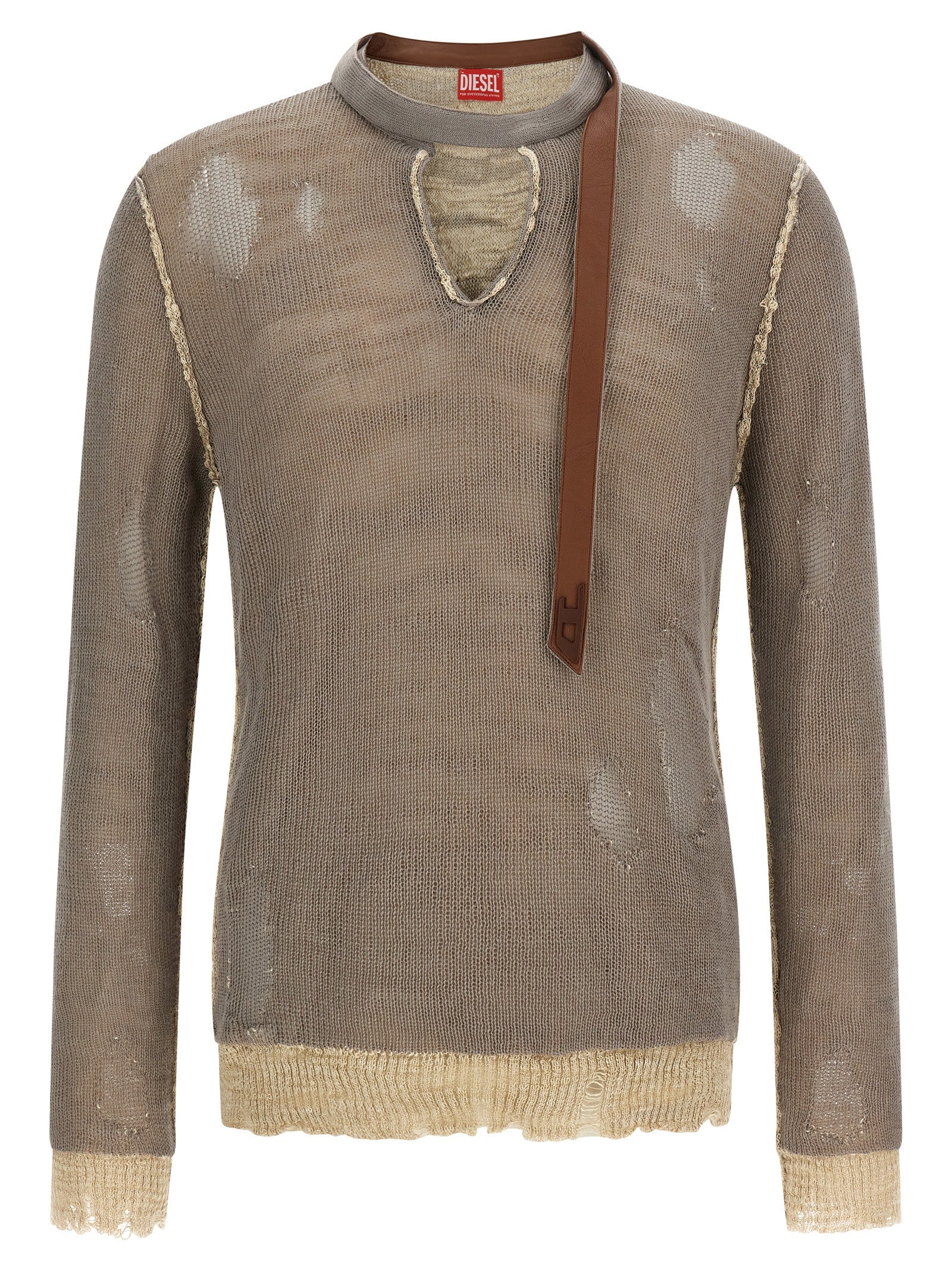 Diesel Gray Cotton Men's Cardigan