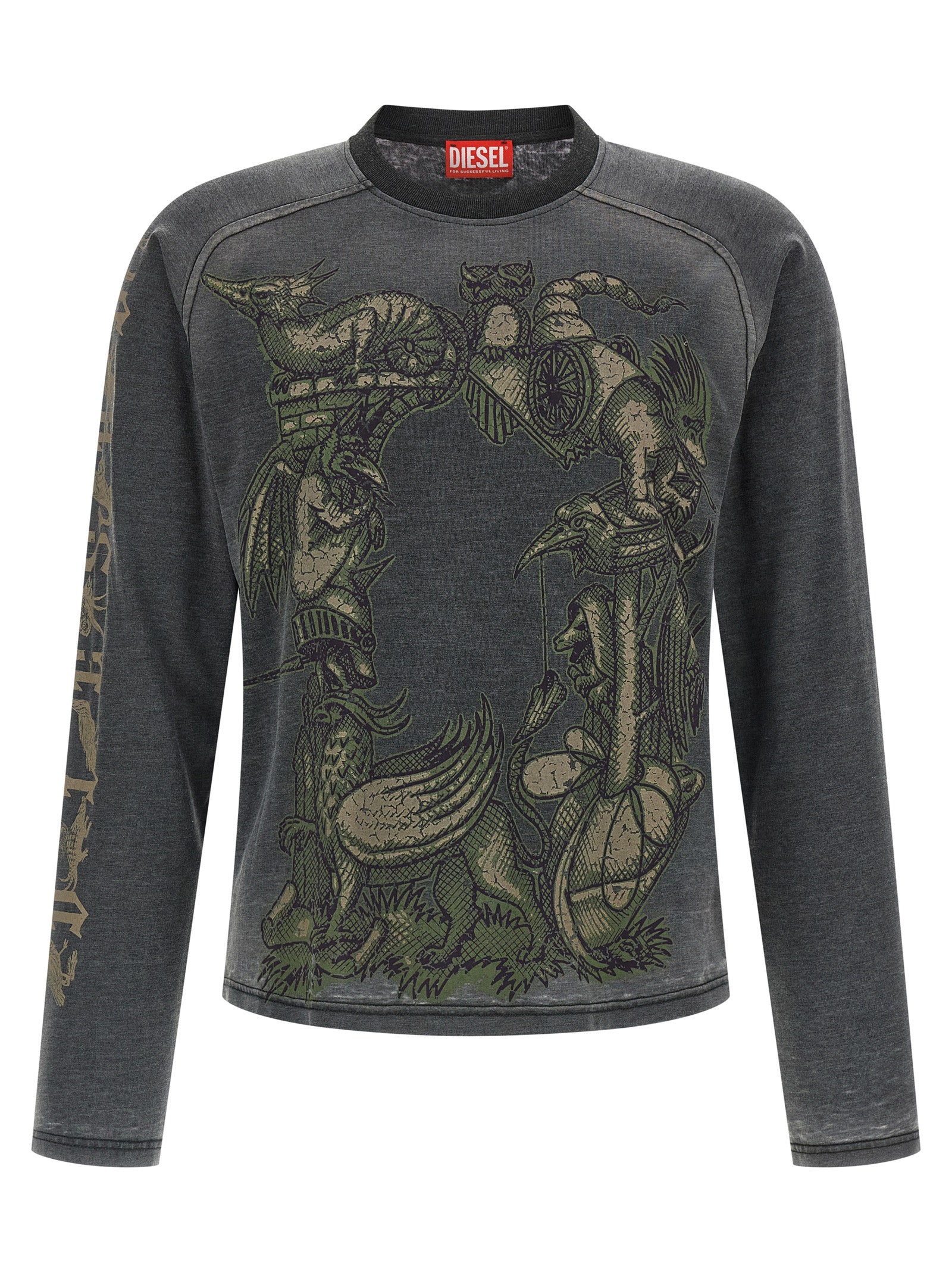 Diesel Gray Cotton Men's Sportswear