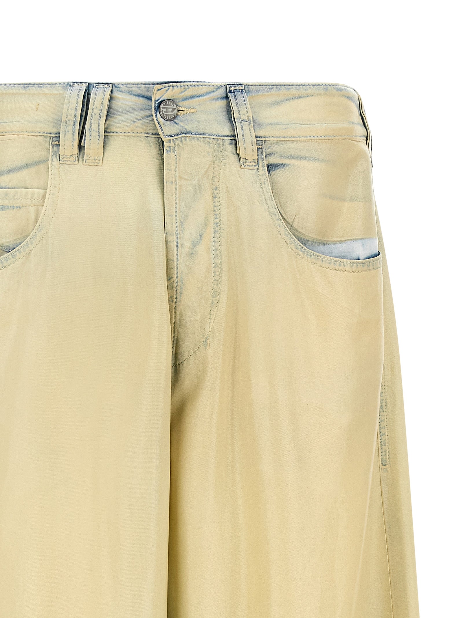 Diesel Beige Lyocell Jeans Men's Denim