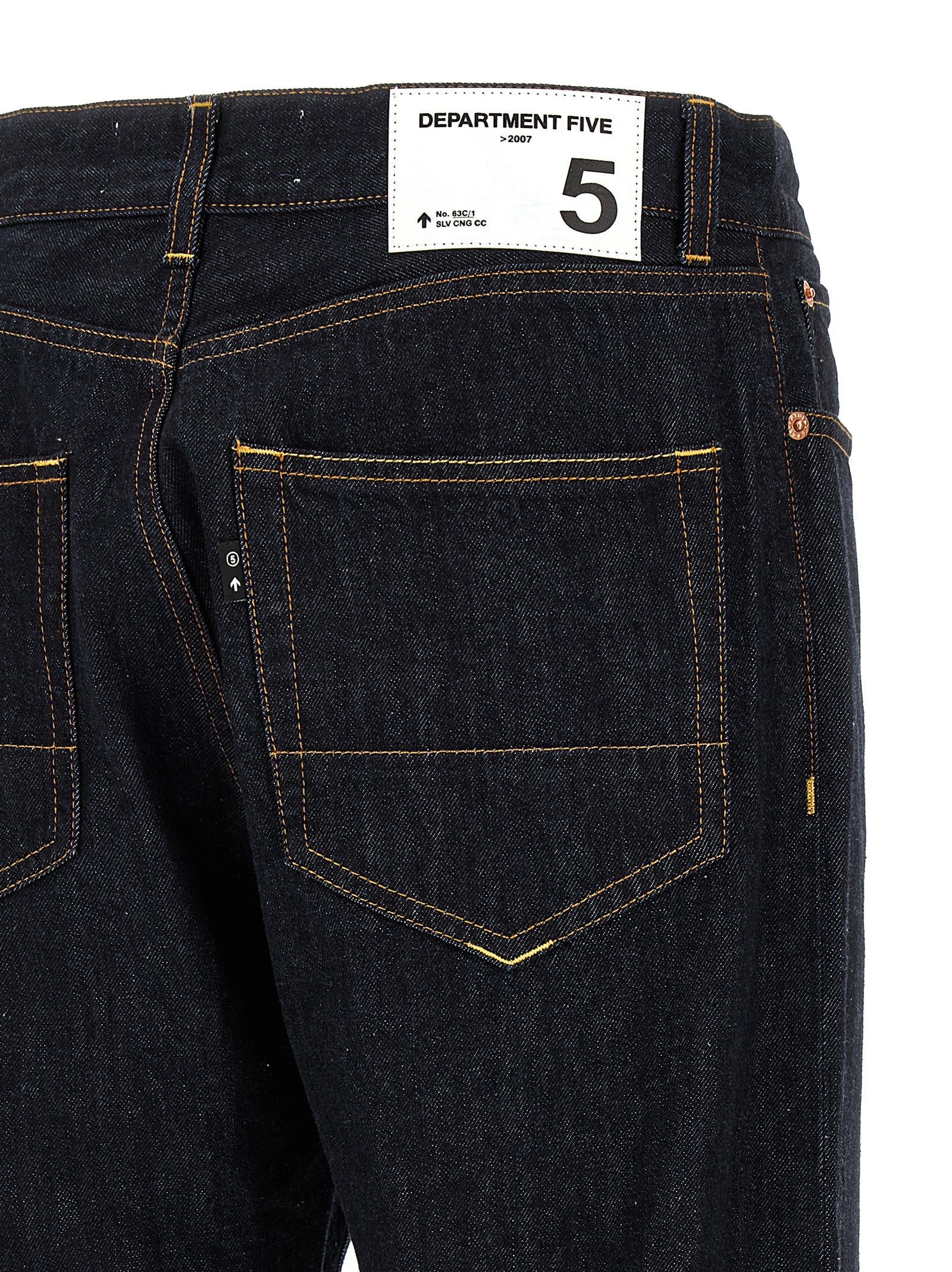 Department 5 Blue Cotton Straight-Leg Men's Jeans