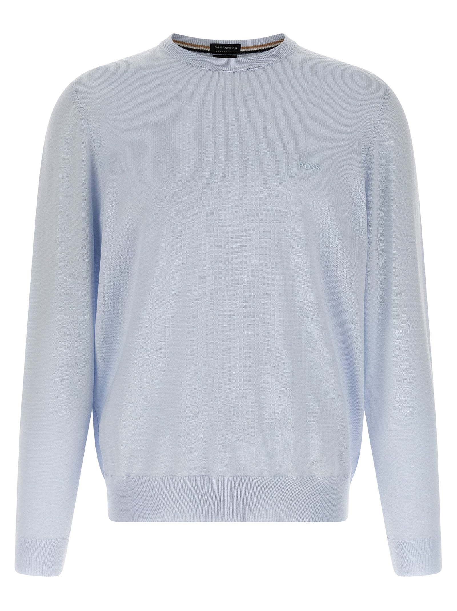 Hugo Boss Blue Virgin Wool Men's Cardigan