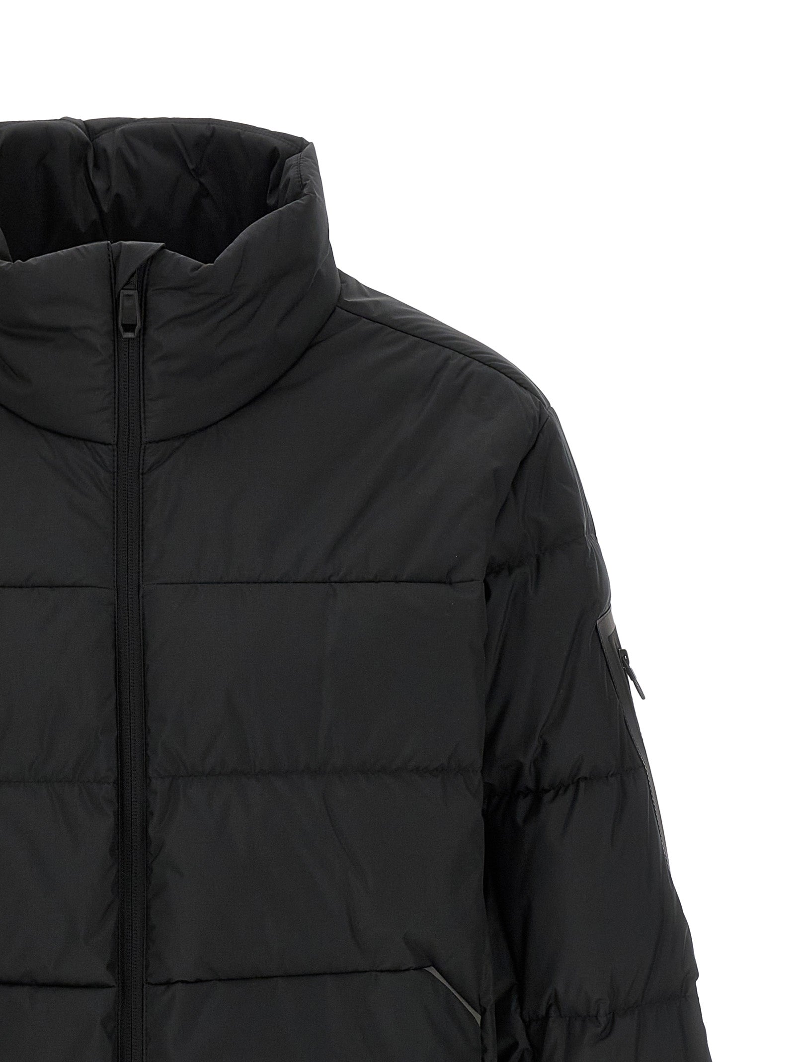 Hugo Boss Black Polyester Full-Length Men's Jacket