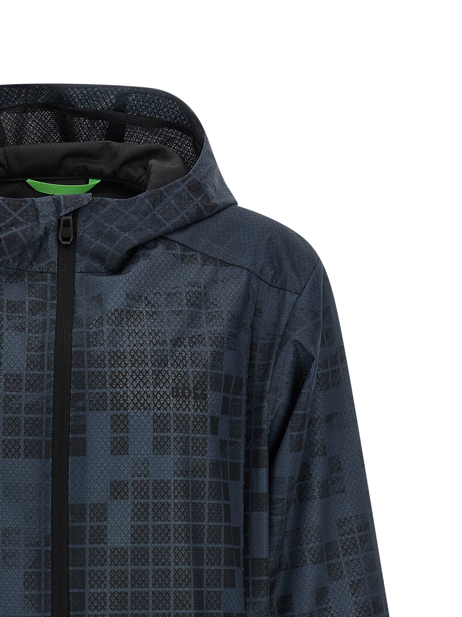 Hugo Boss Blue Rubber Shell Men's Jacket