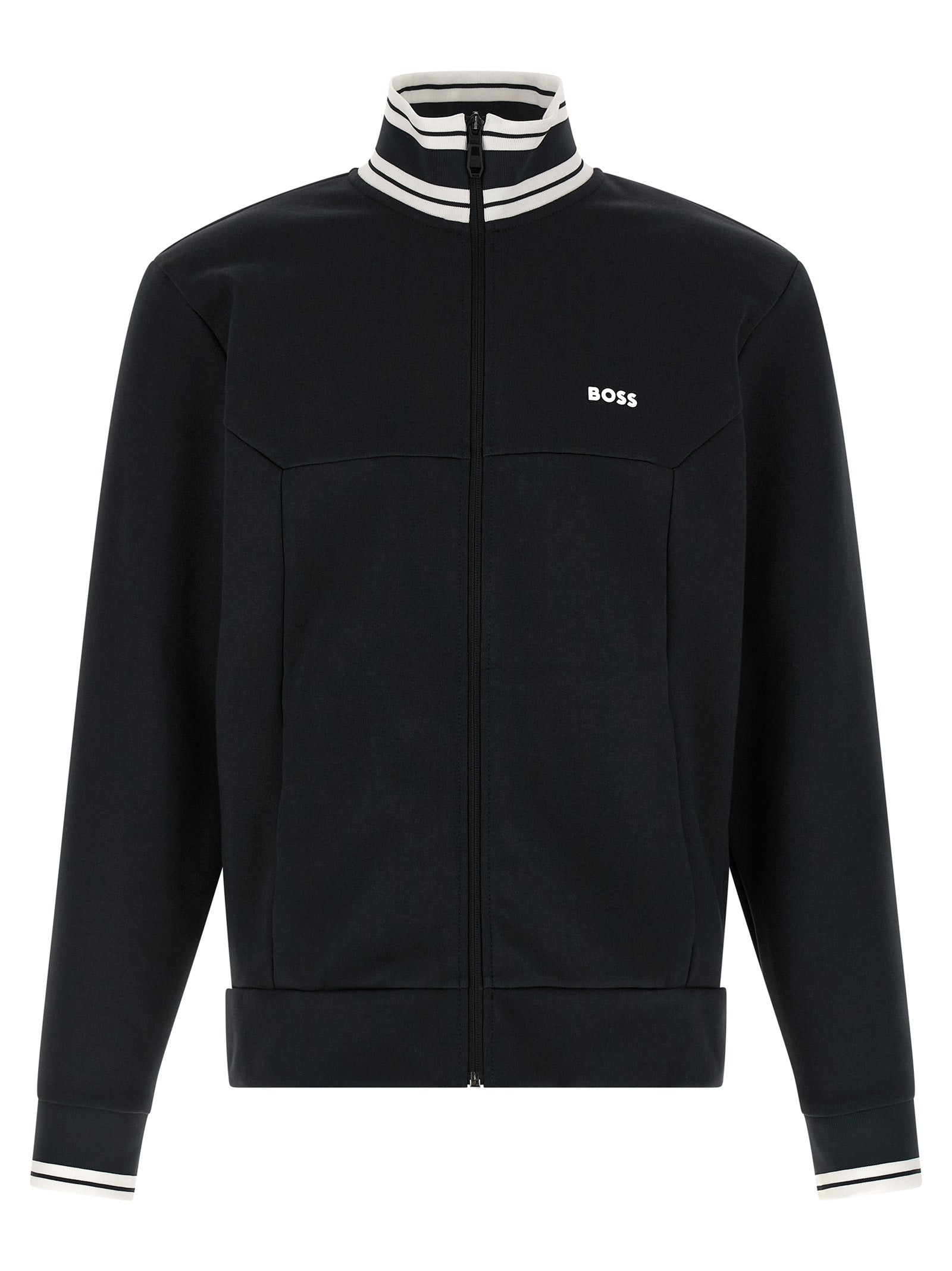 Hugo Boss Blue Cotton Men's Sweatshirt