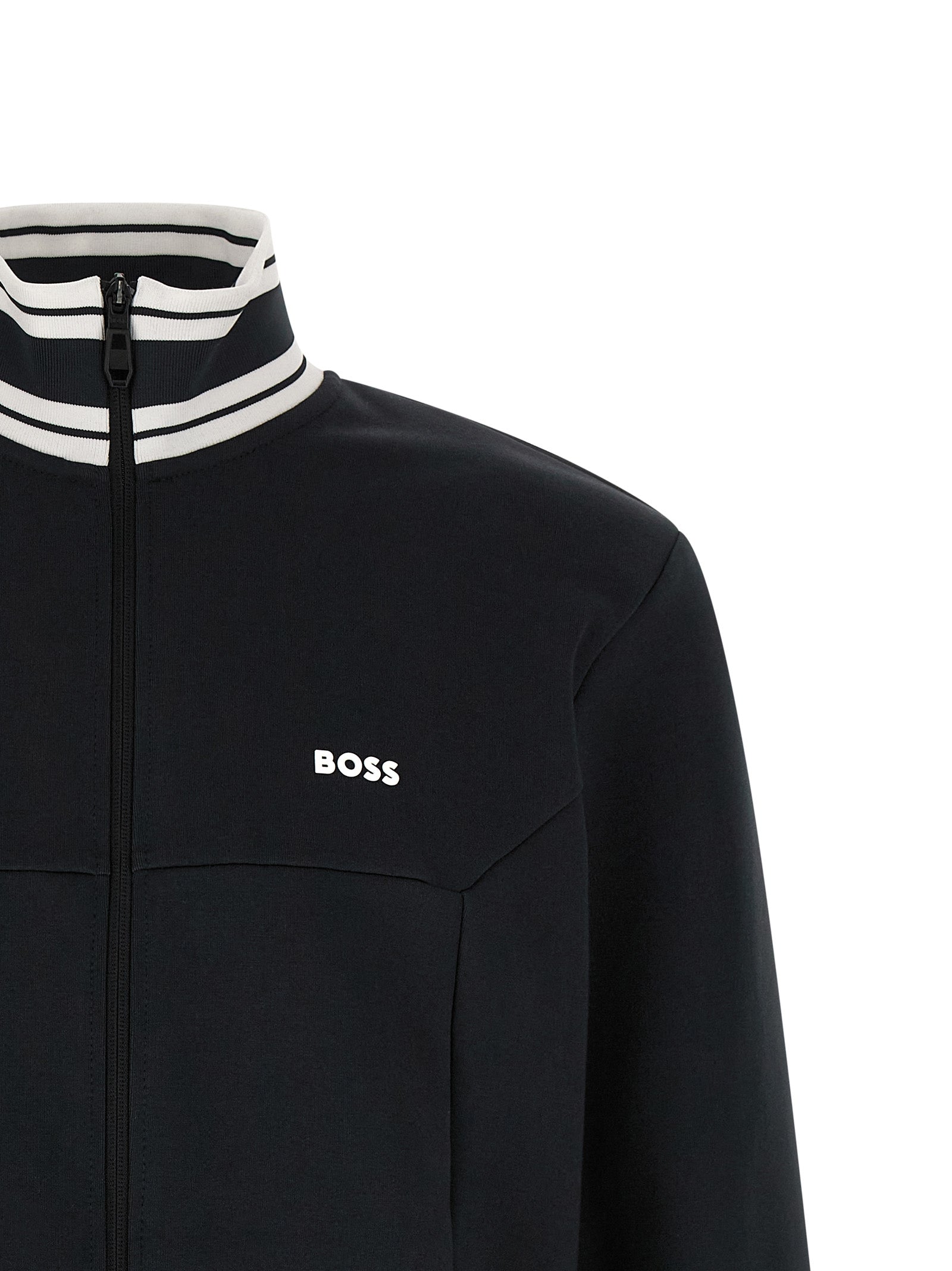 Hugo Boss Blue Cotton Men's Sweatshirt
