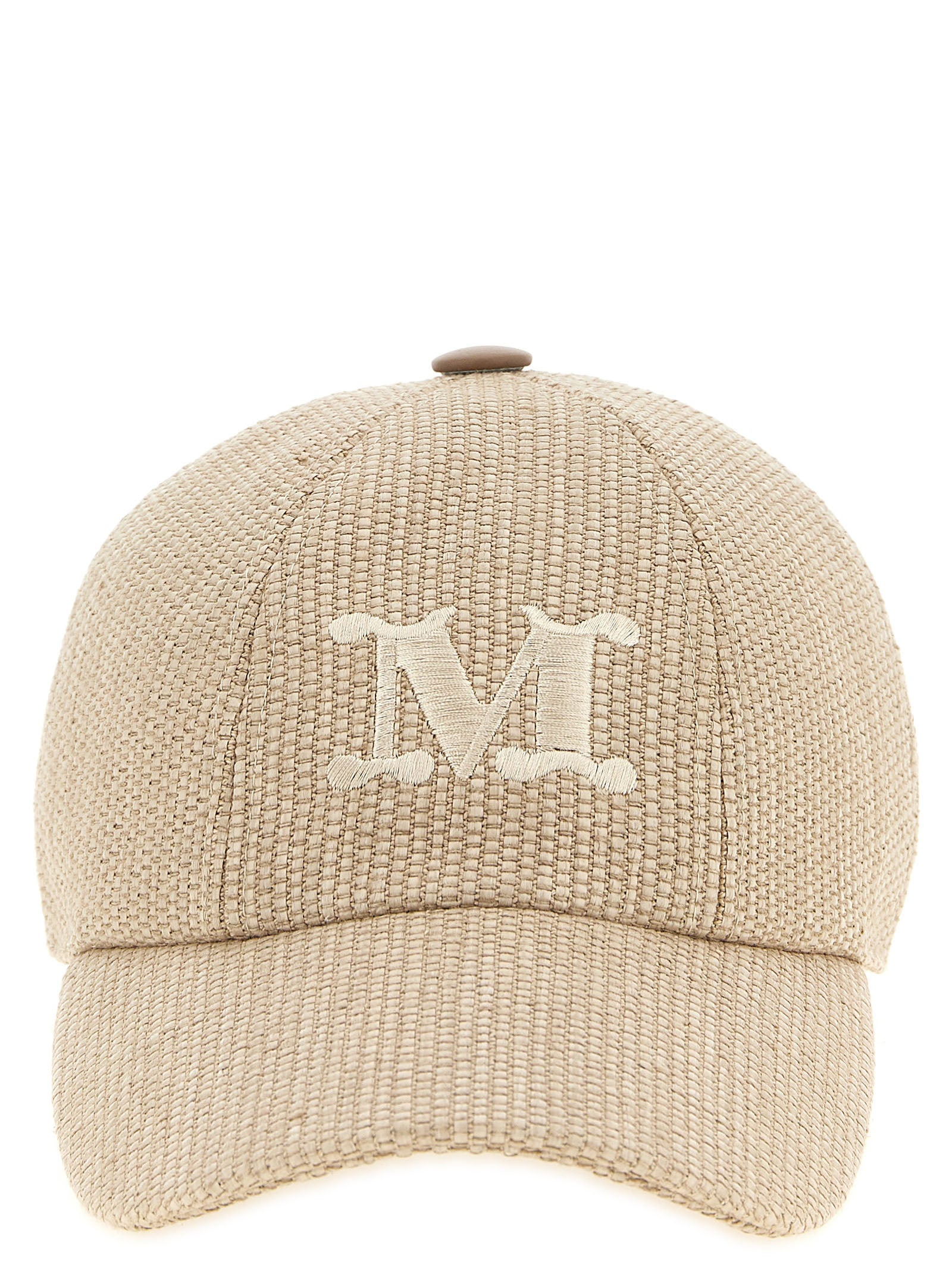 Max Mara Beige Cotton Cap (Baseball Women's Hat)
