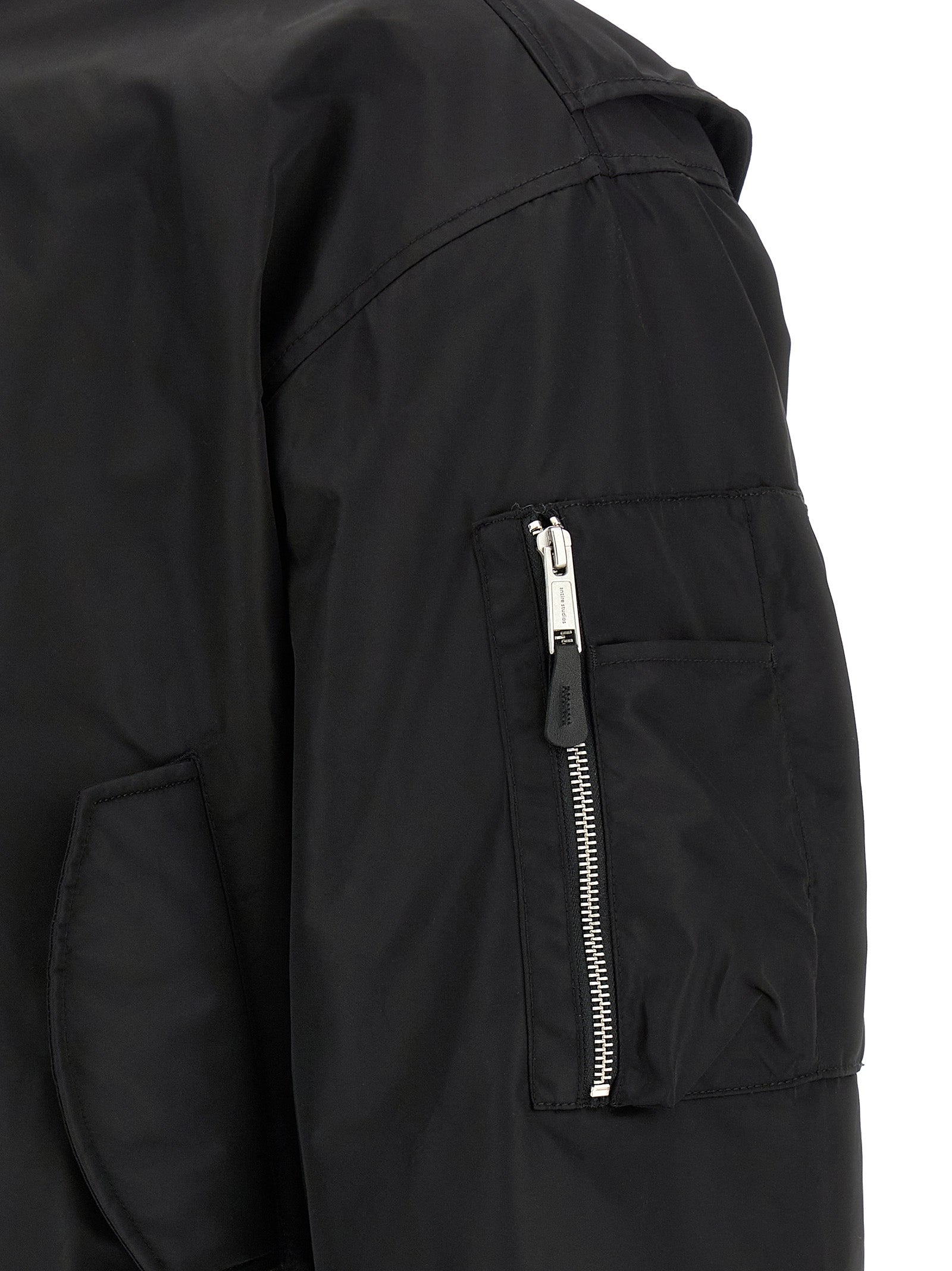 Entire Studios Black Nylon Men's Bomber