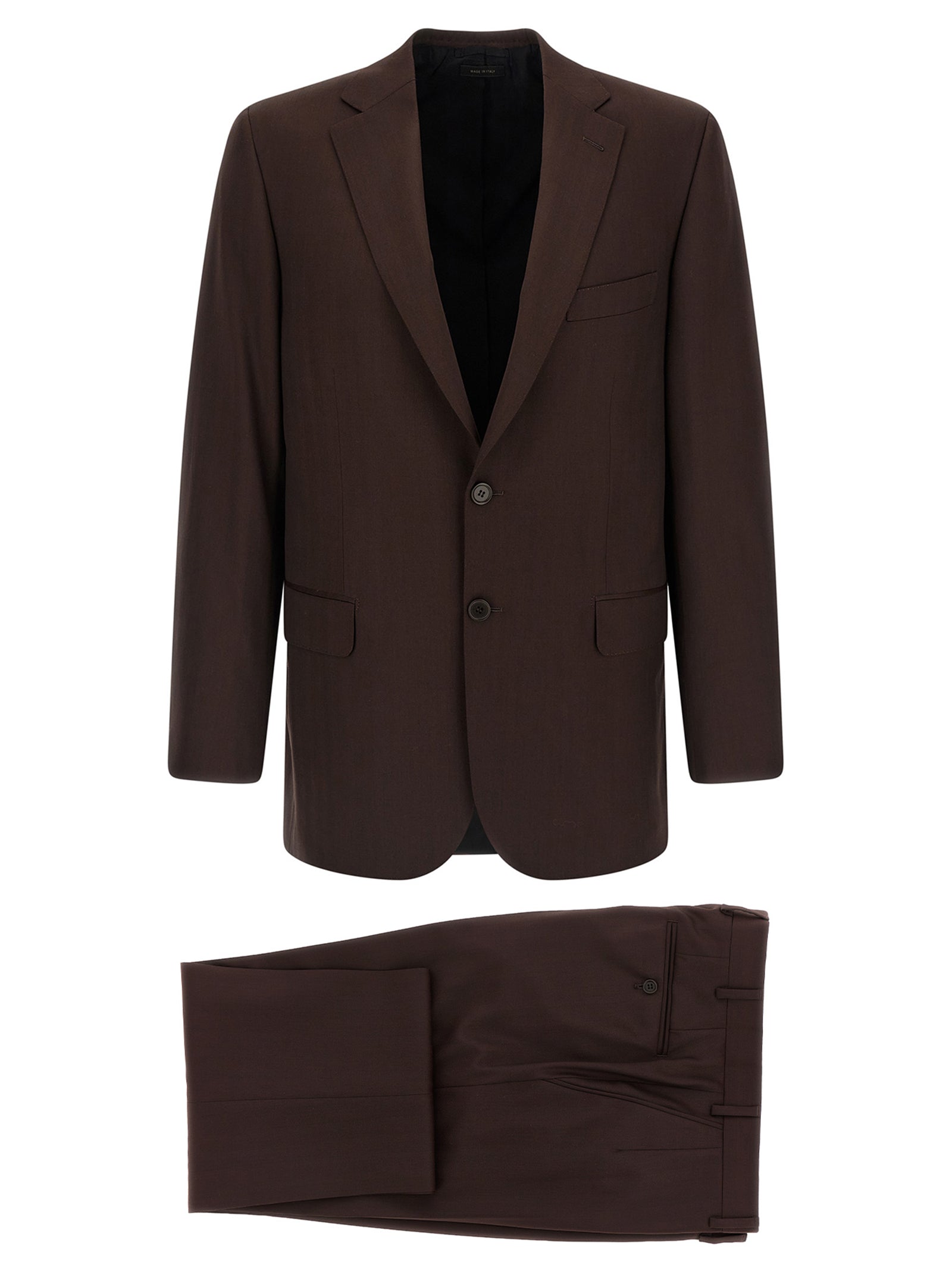 Brioni Brown Wool Two-Piece Men's Suit