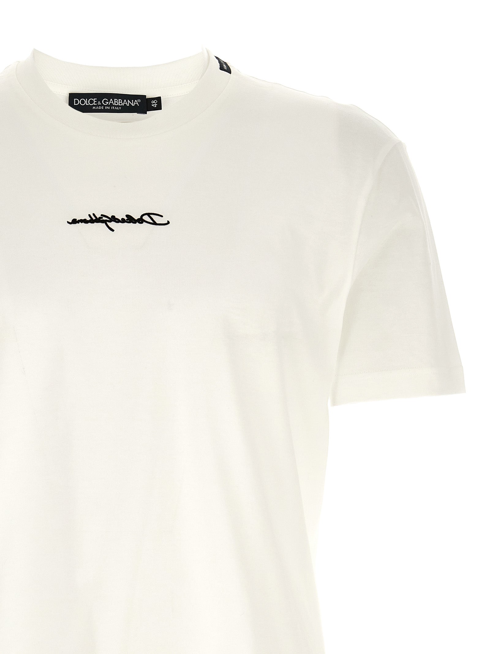 Dolce & Gabbana White Cotton Men's T-Shirt