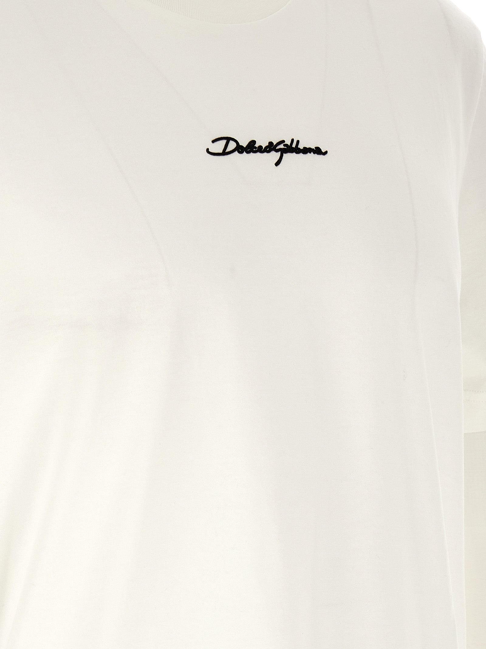Dolce & Gabbana White Cotton Men's T-Shirt