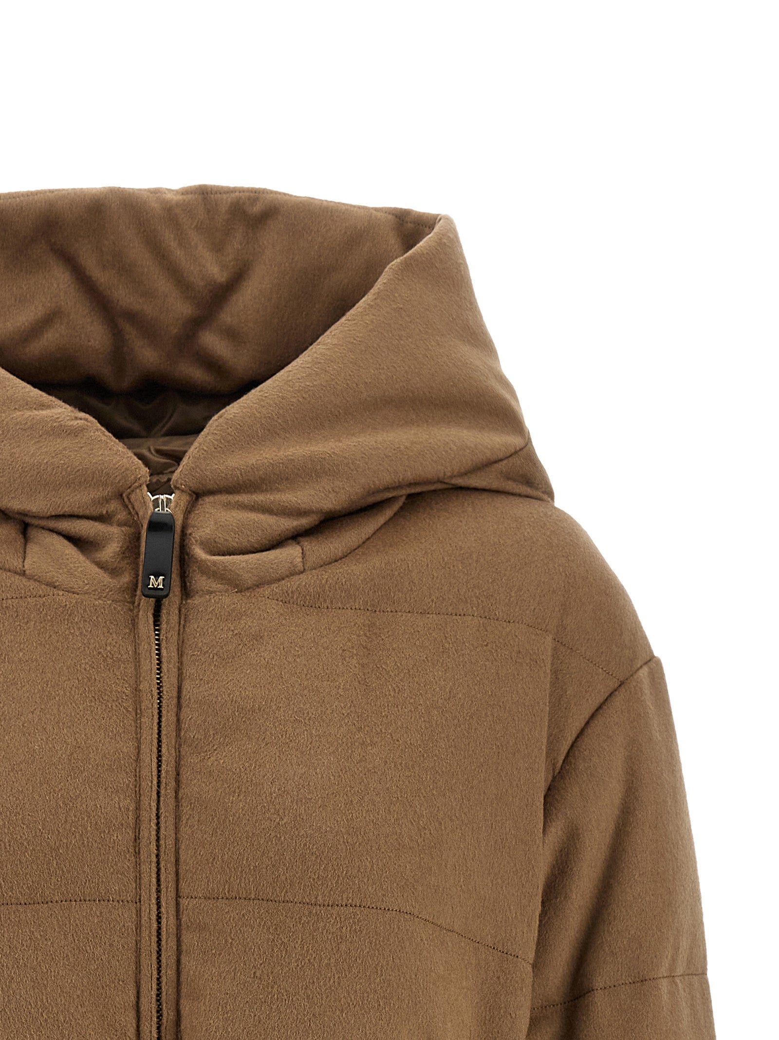 Max Mara Brown Camel Hair  Full-Length Women's Jacket