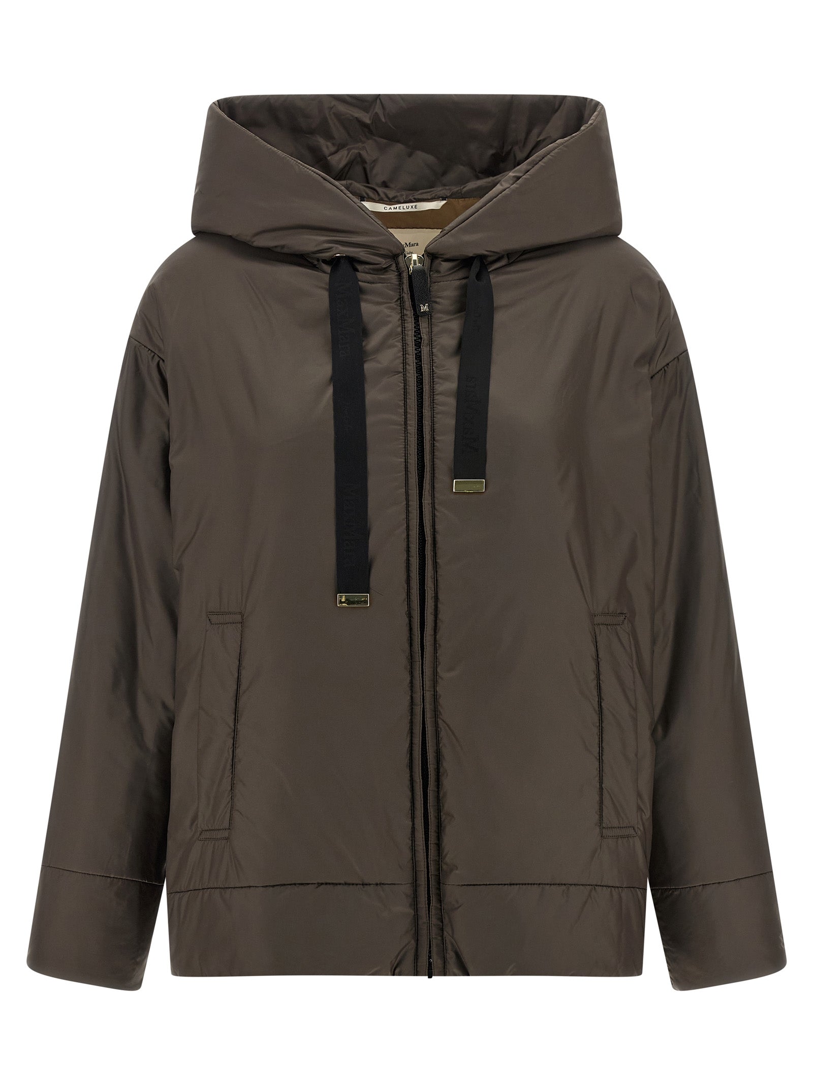 Max Mara Brown Polyester Shell Women's Jacket