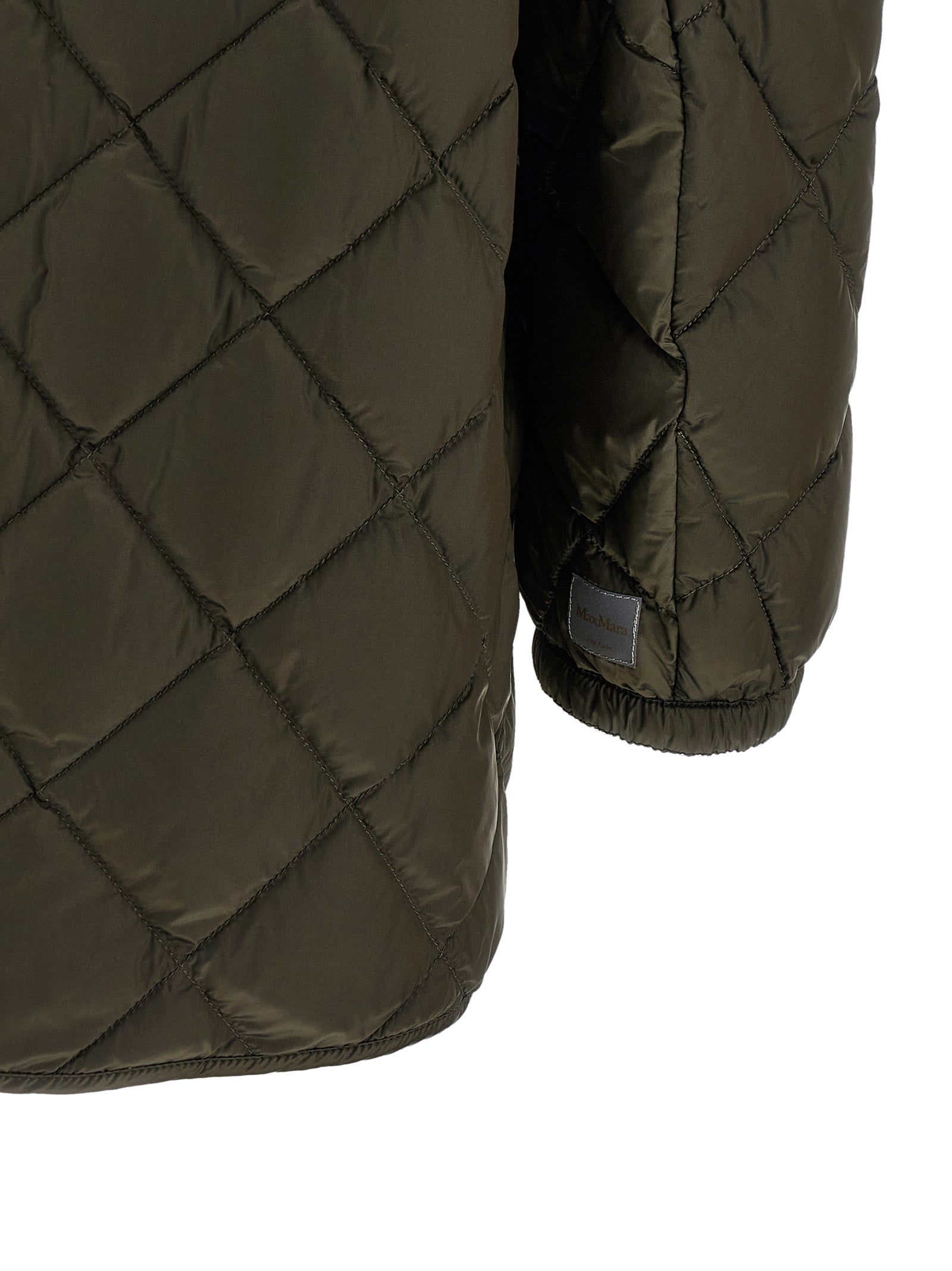 Max Mara Bicolor Polyamide Full-Length Women's Jacket