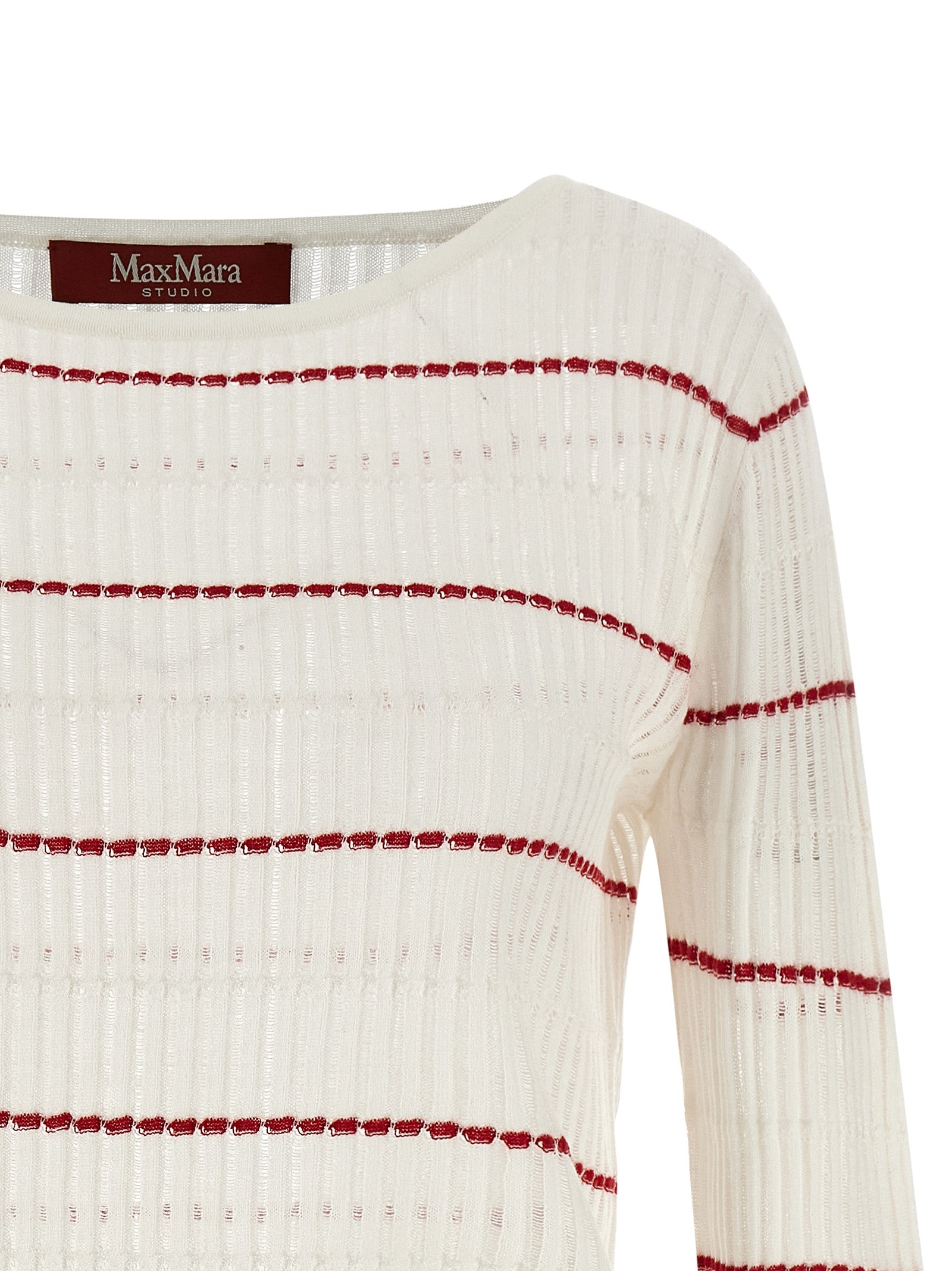 Max Mara White Silk Women's Cardigan