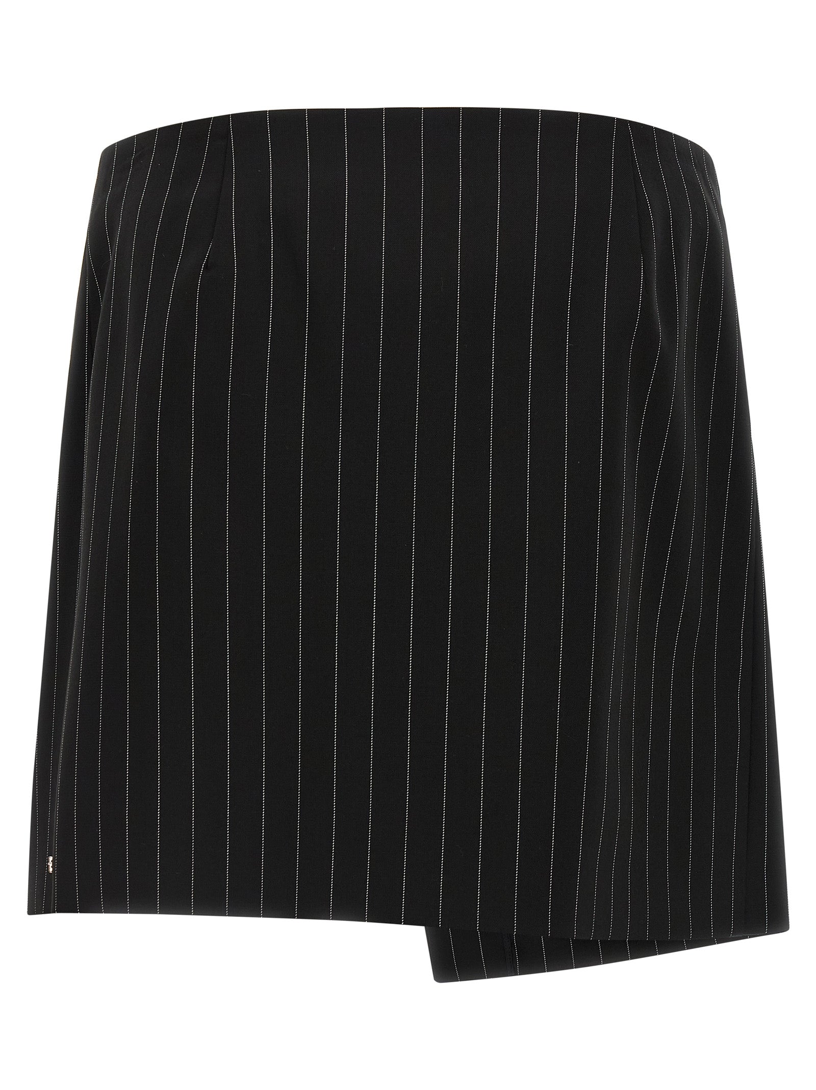 Sportmax Black Virgin Wool Long Women's Skirt