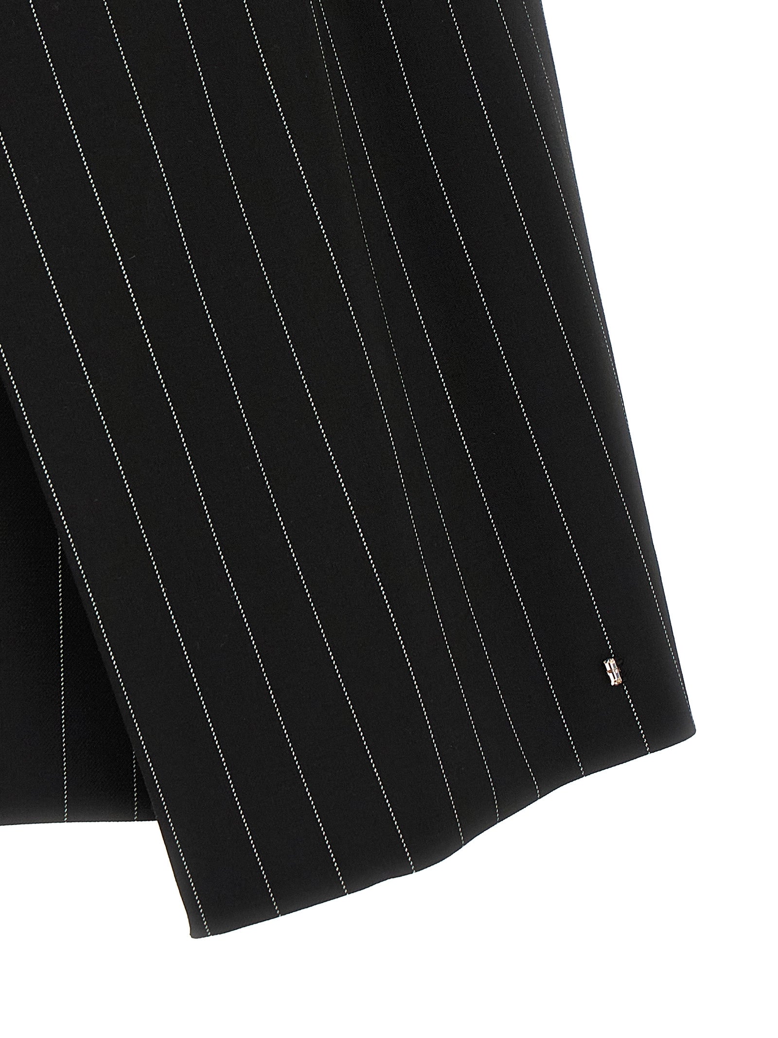 Sportmax Black Virgin Wool Long Women's Skirt