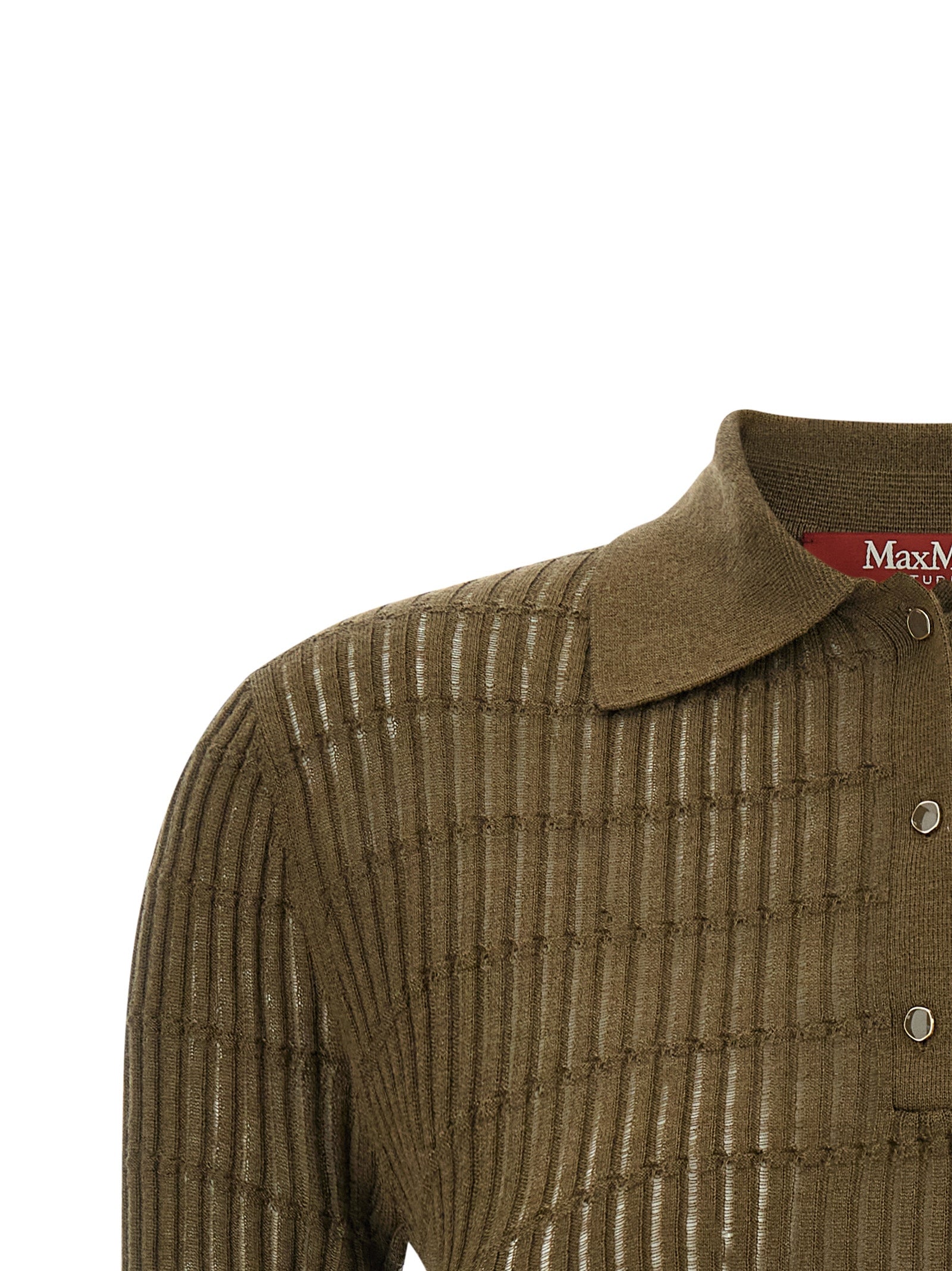 Max Mara Bicolor Silk Polo Women's Shirt