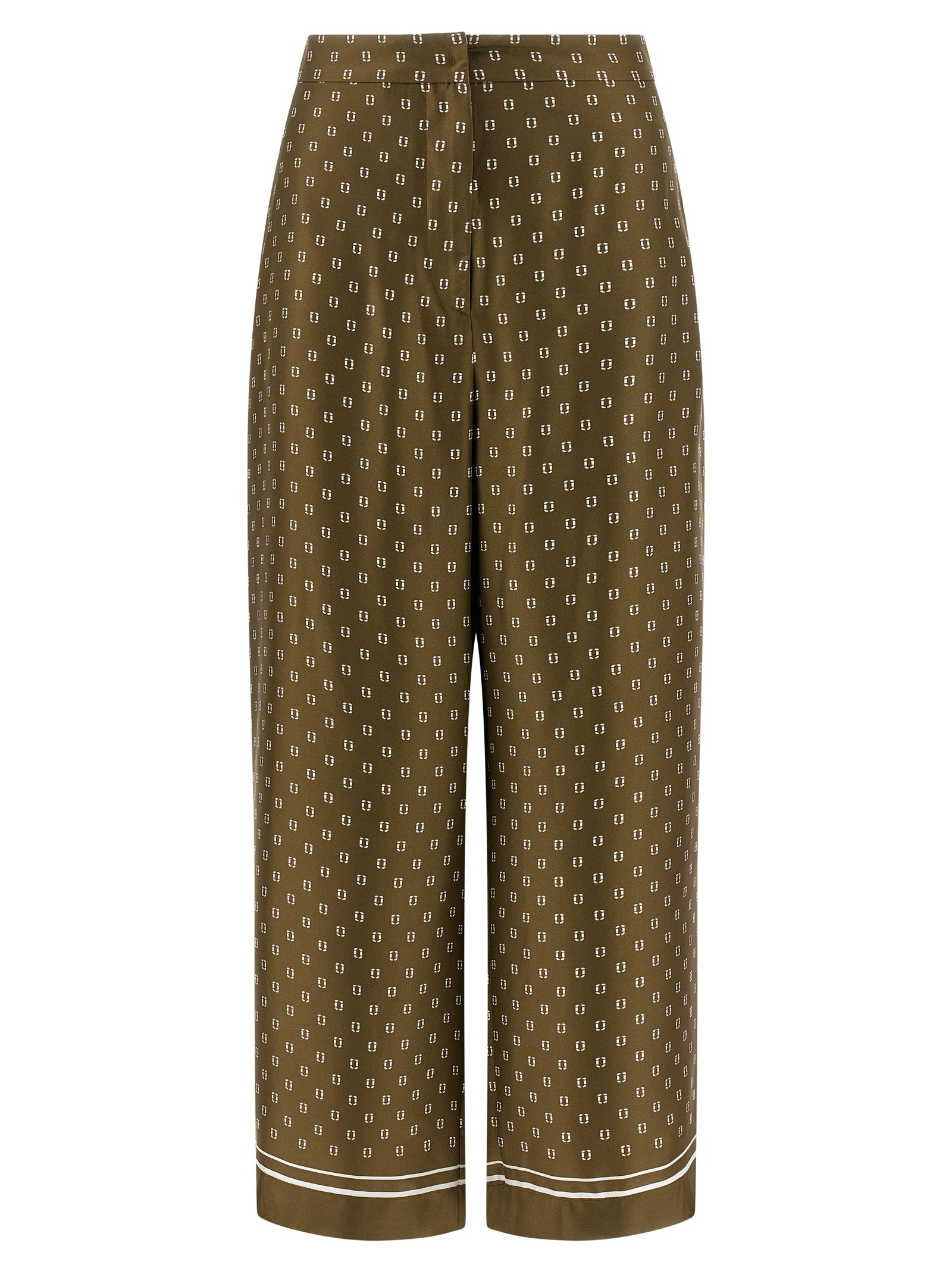 Max Mara Bicolor Silk Casual Women's Pants