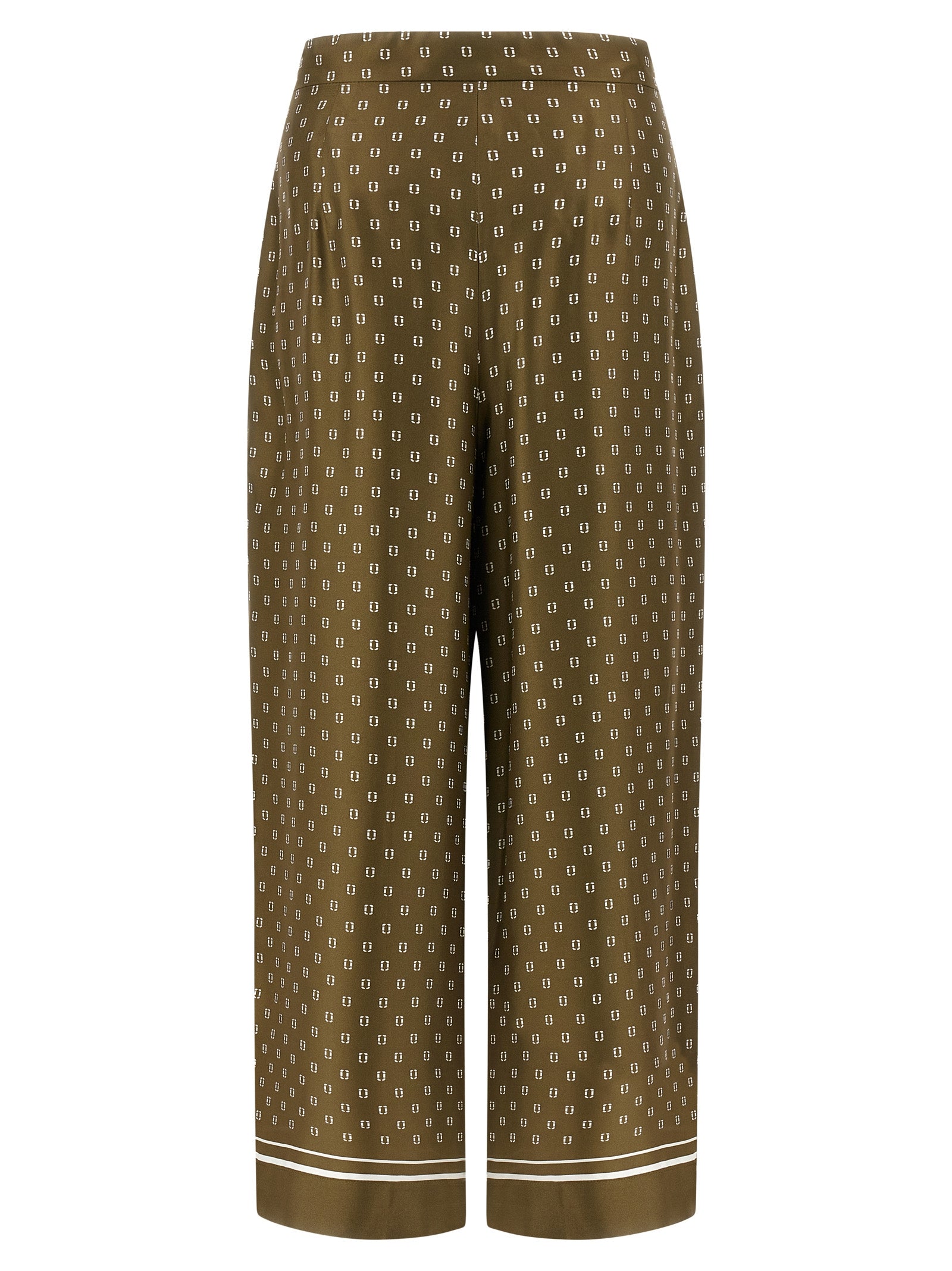 Max Mara Bicolor Silk Casual Women's Pants