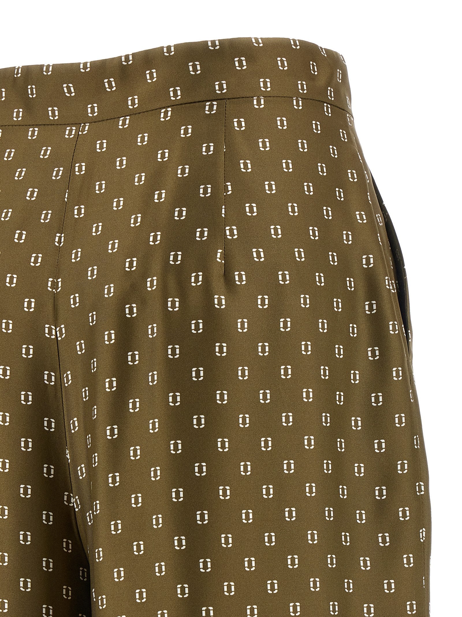 Max Mara Bicolor Silk Casual Women's Pants