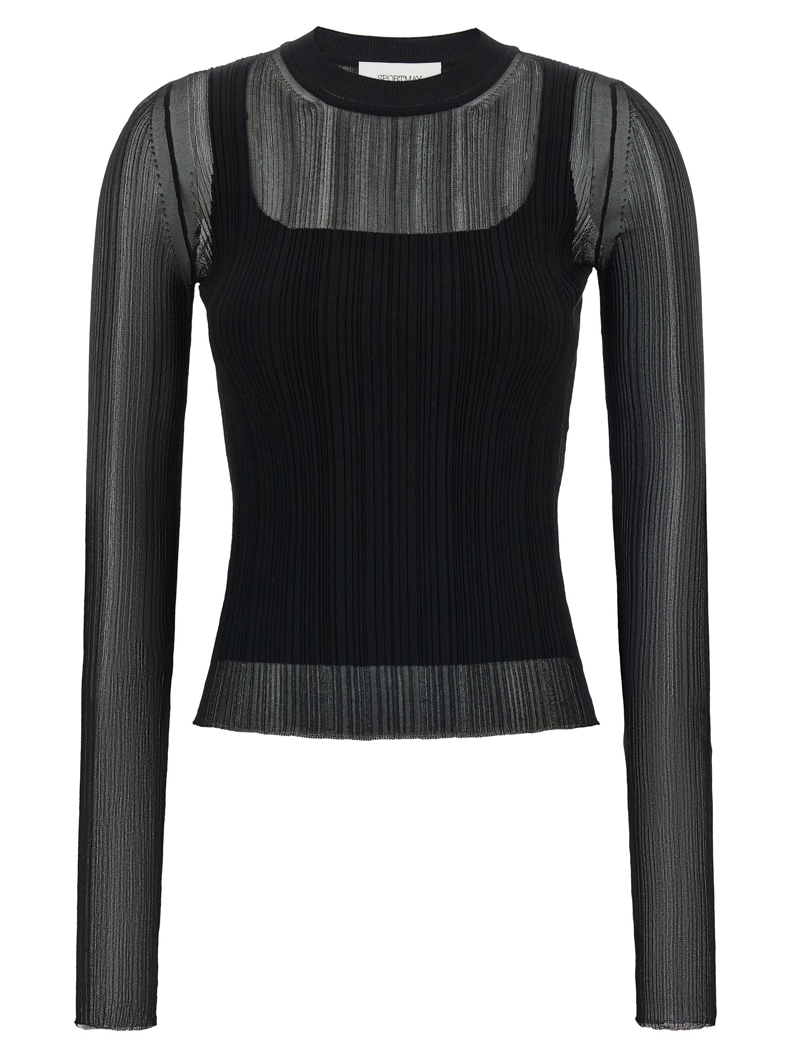 Sportmax Black Viscose Women's Cardigan