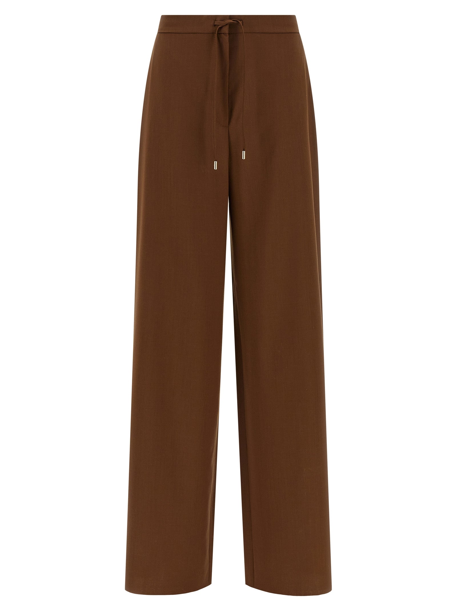 Max Mara Brown Virgin Wool Women's Pants
