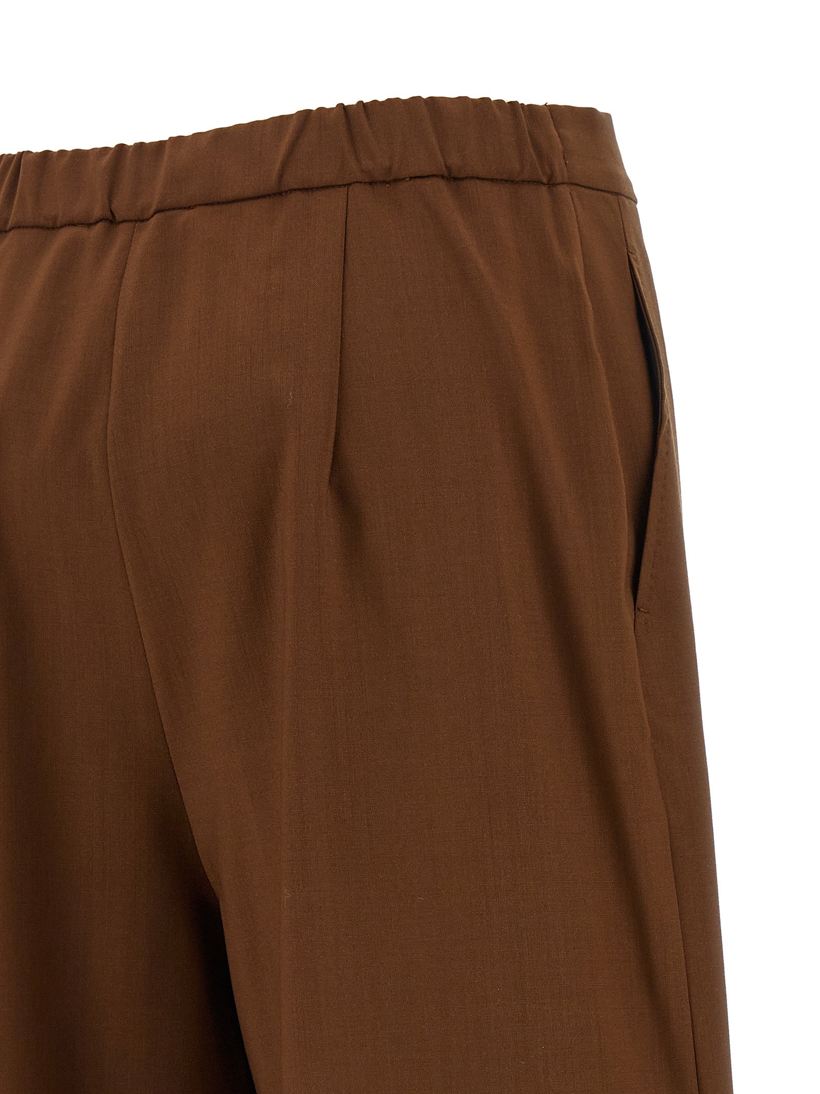 Max Mara Brown Virgin Wool Women's Pants