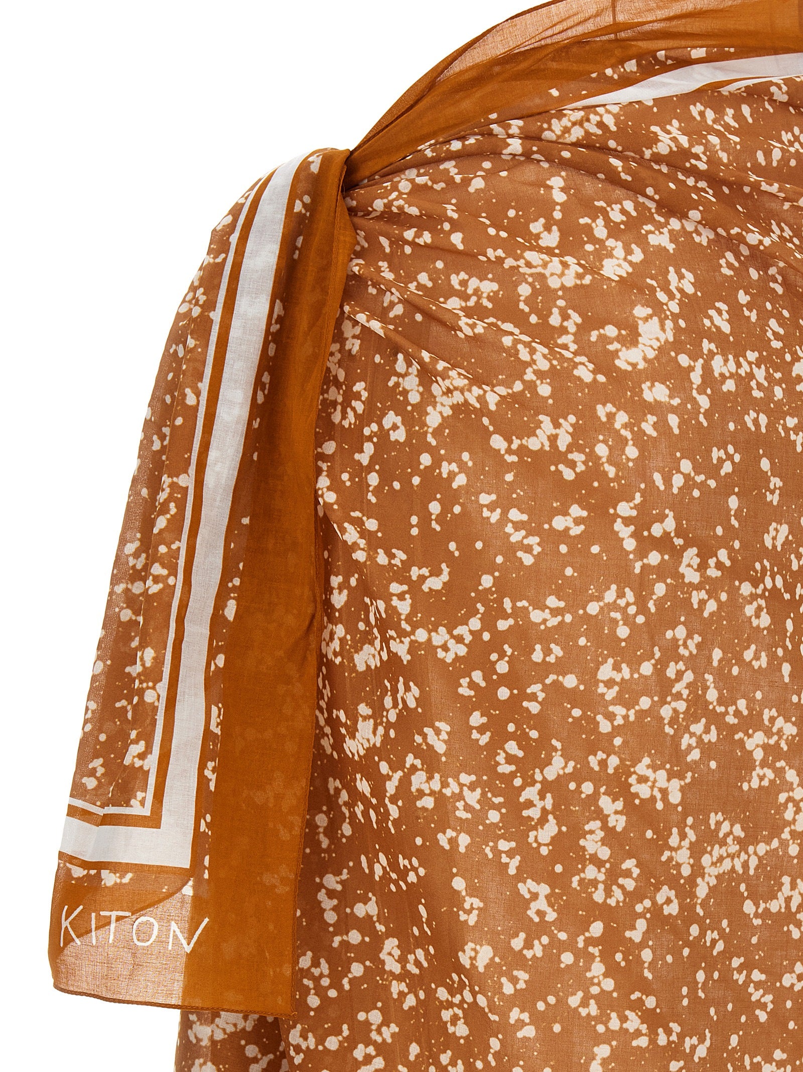 Kiton Brown Cotton Women's Skirt