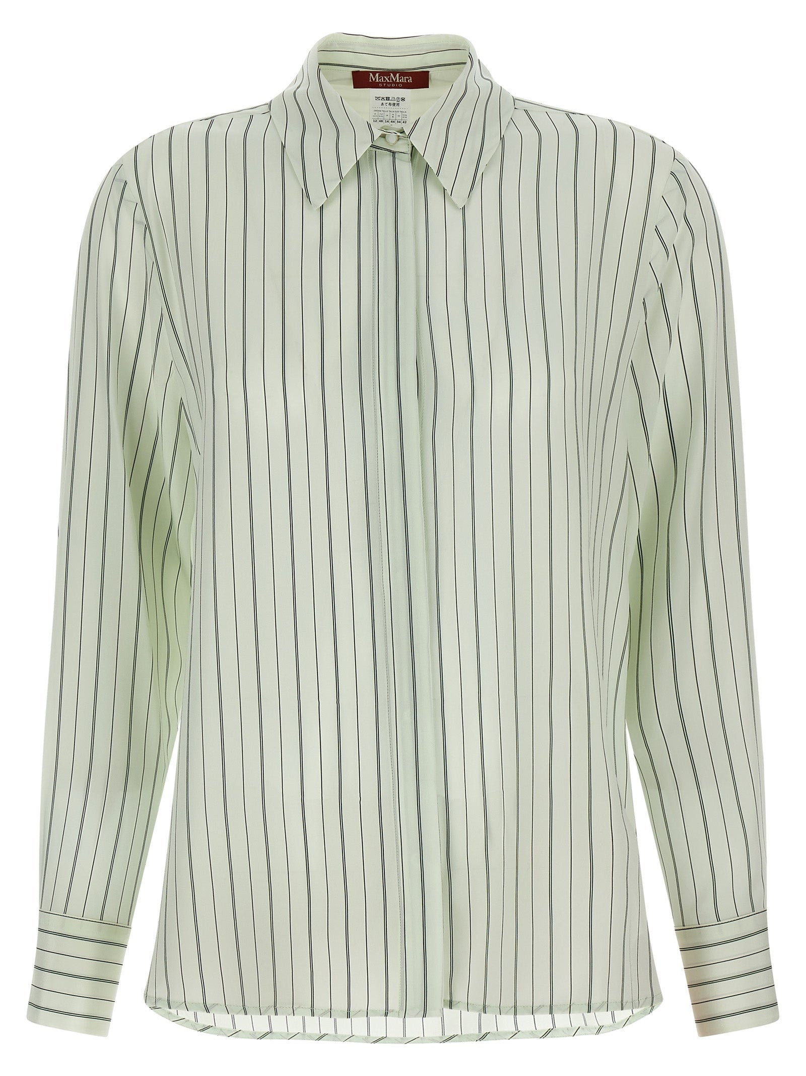 Max Mara Bicolor Silk Women's Blouse
