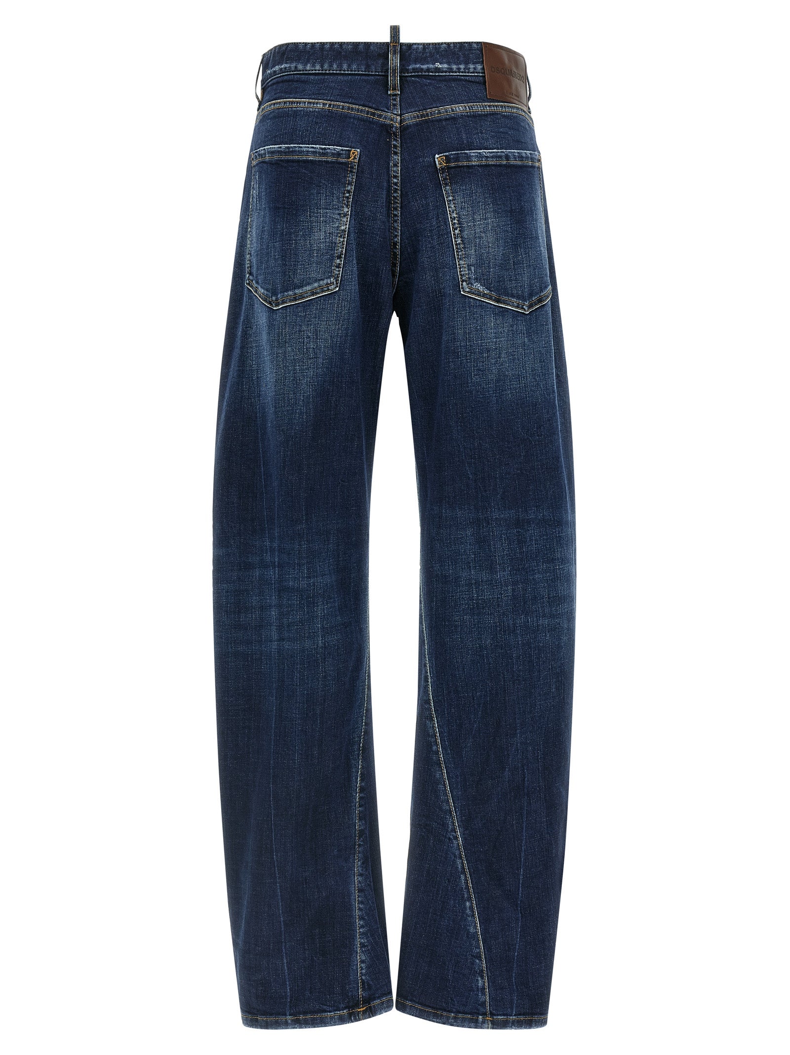 Dsquared² Blue Cotton Relaxed Fit Women's Jeans