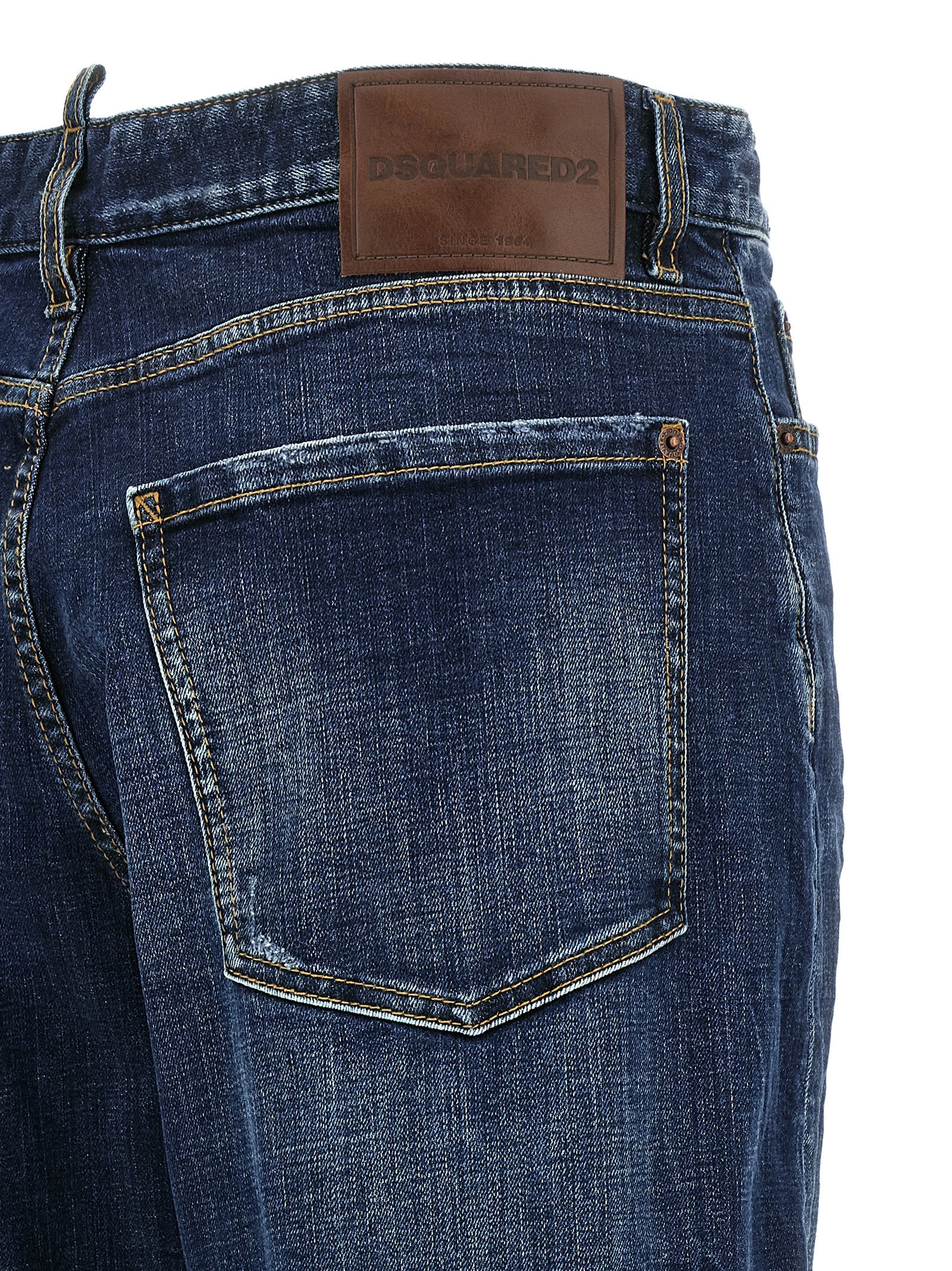 Dsquared² Blue Cotton Relaxed Fit Women's Jeans