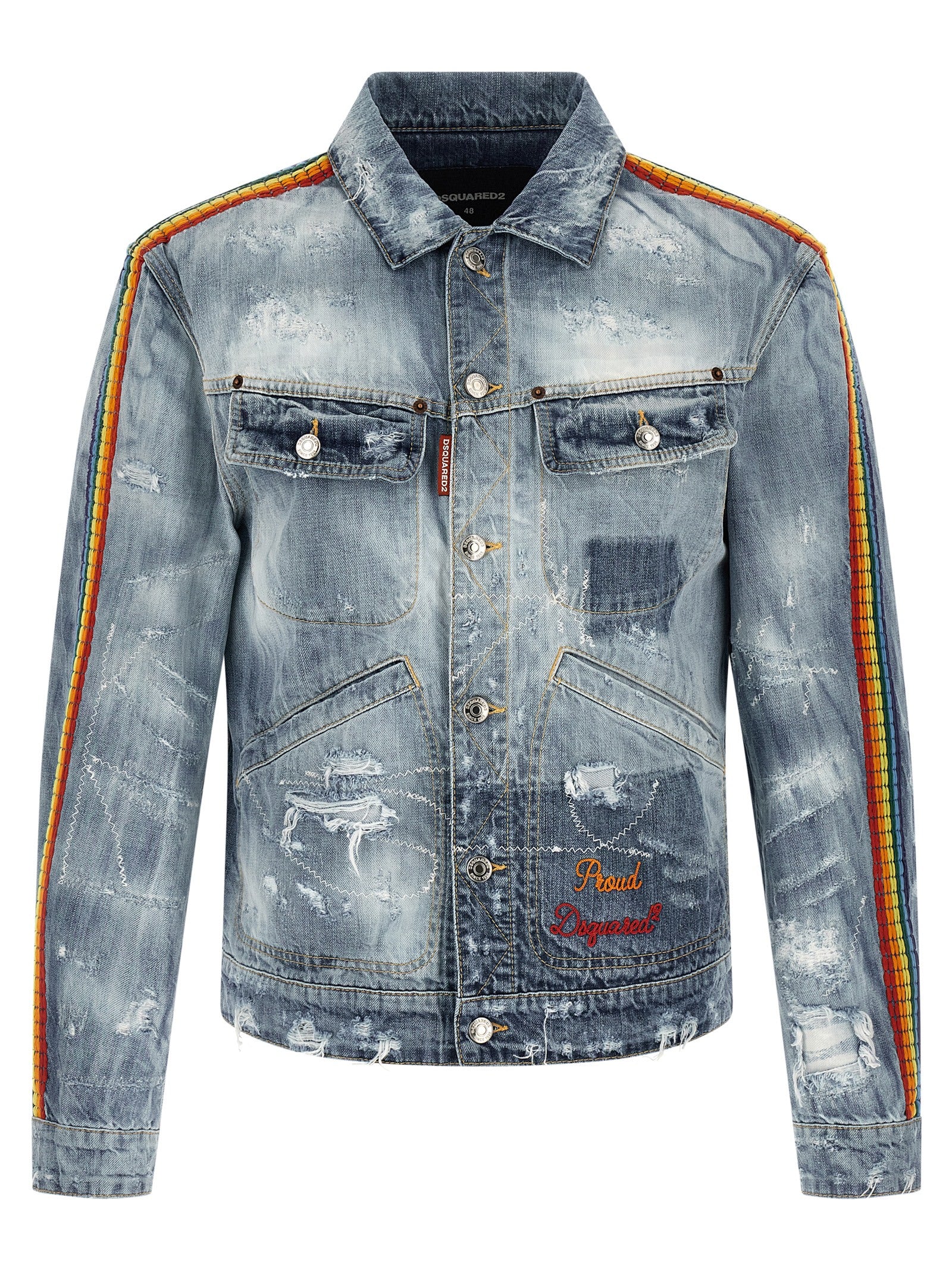 Dsquared² Blue Cotton Denim Men's Jacket